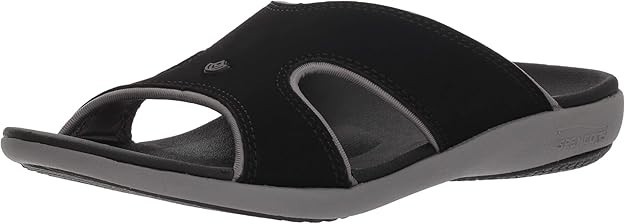Spenco Women Kholo Plus Slide Sandal Onyx Black Size 8