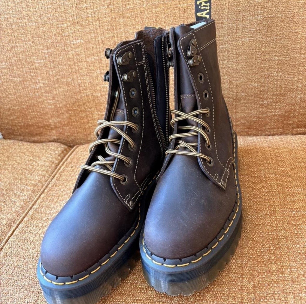 Dr. Martens Crazy Horse Platform Boots