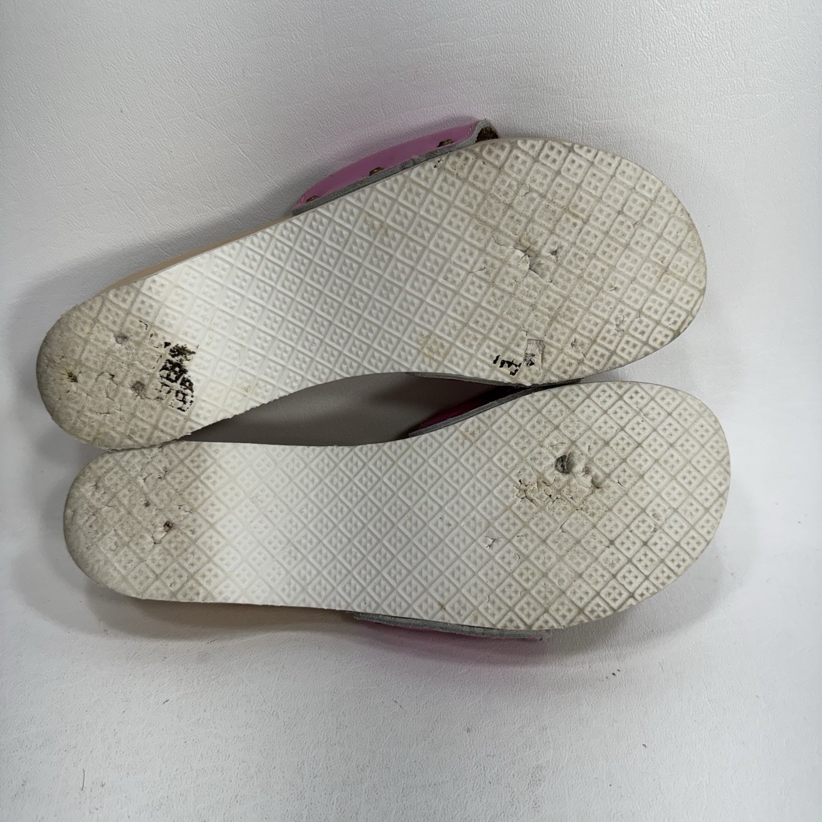 Dr. Scholl’s The Original Wooden Sandals Slides Pink Leather Size 7 Italy