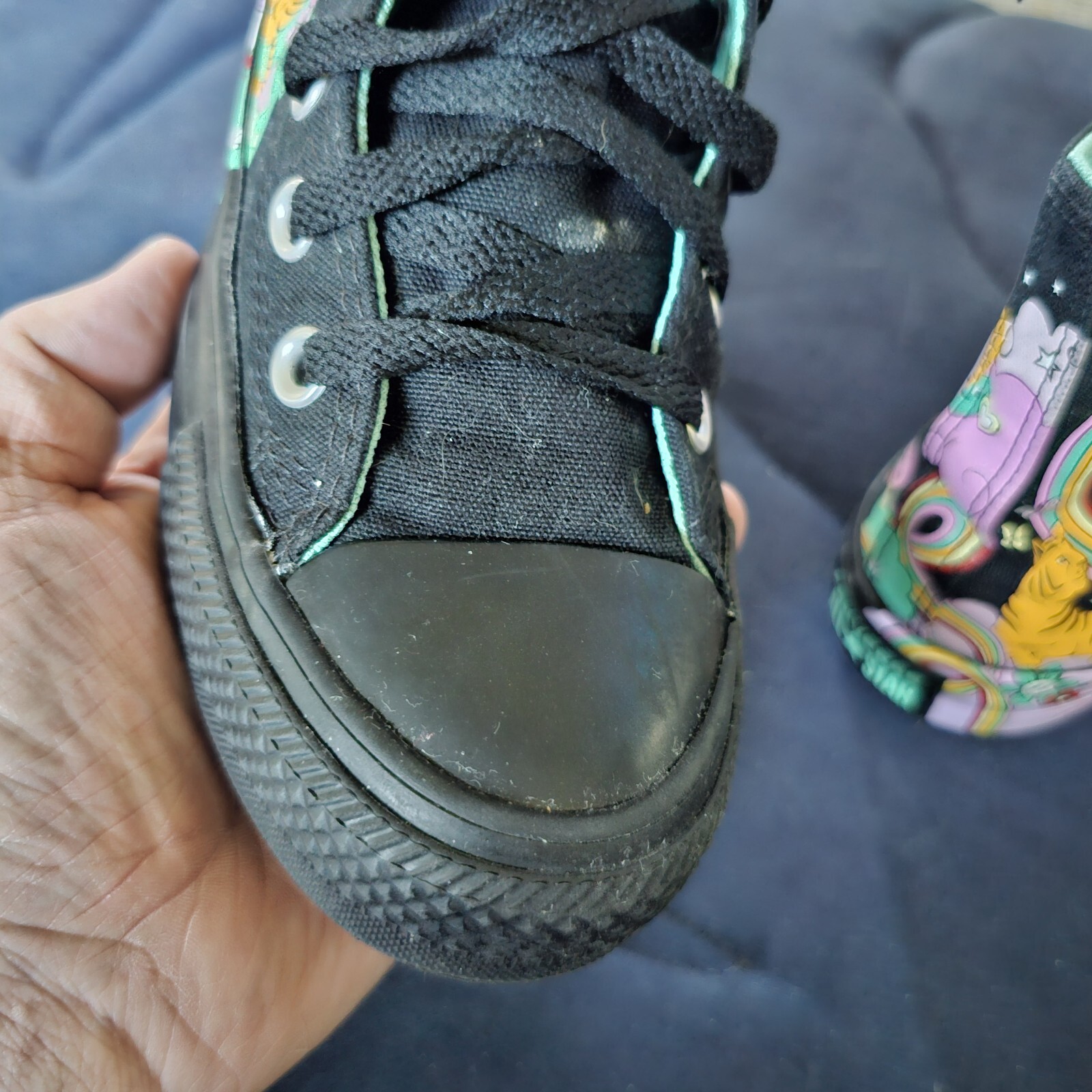 Converse Chuck Taylor All Star Psychedelic Black Multicolor Mens Sz 4 Womens 6