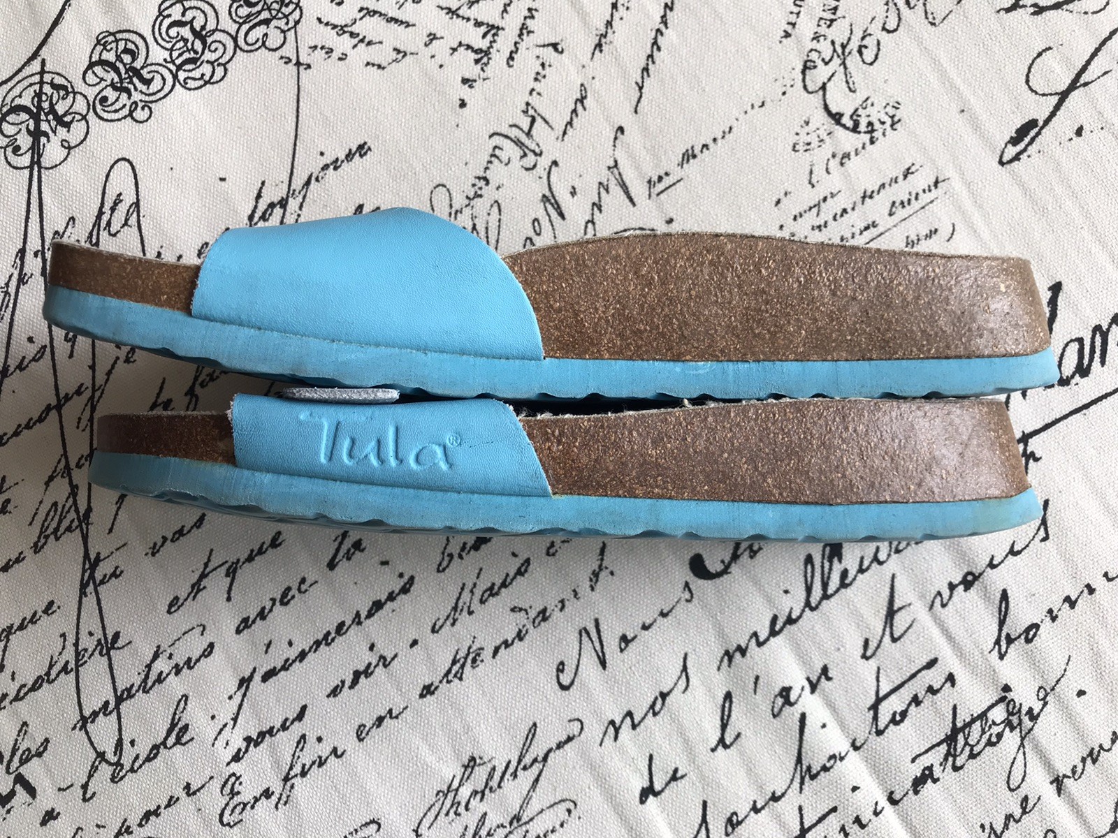 Tula Madrid by Birkenstock Slide Sandals Buckle Turquoise Blue Women’s 7.5 38.5