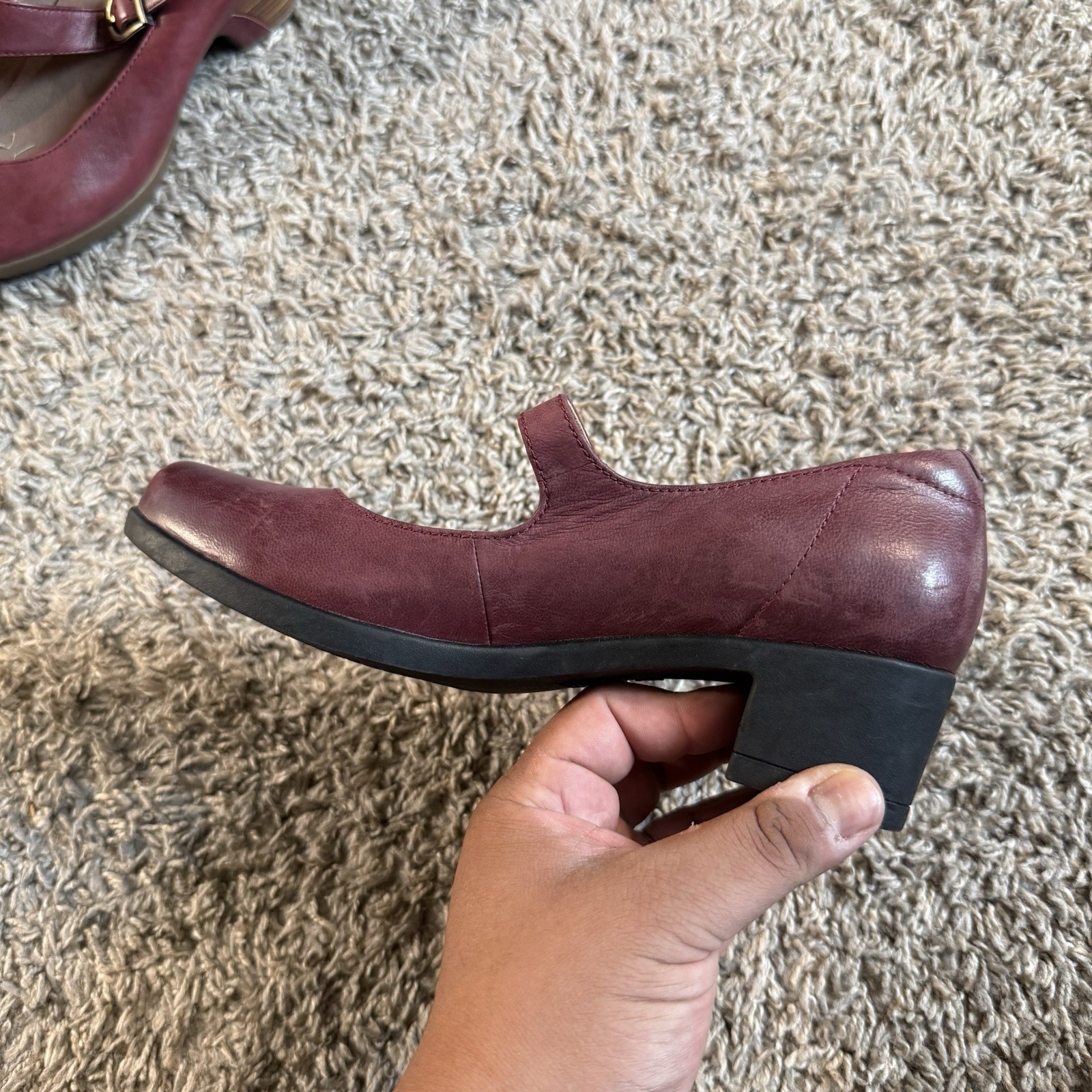 Dansko Callista Women’s Size 38 Shoes Burgundy Leather Casual Comfort