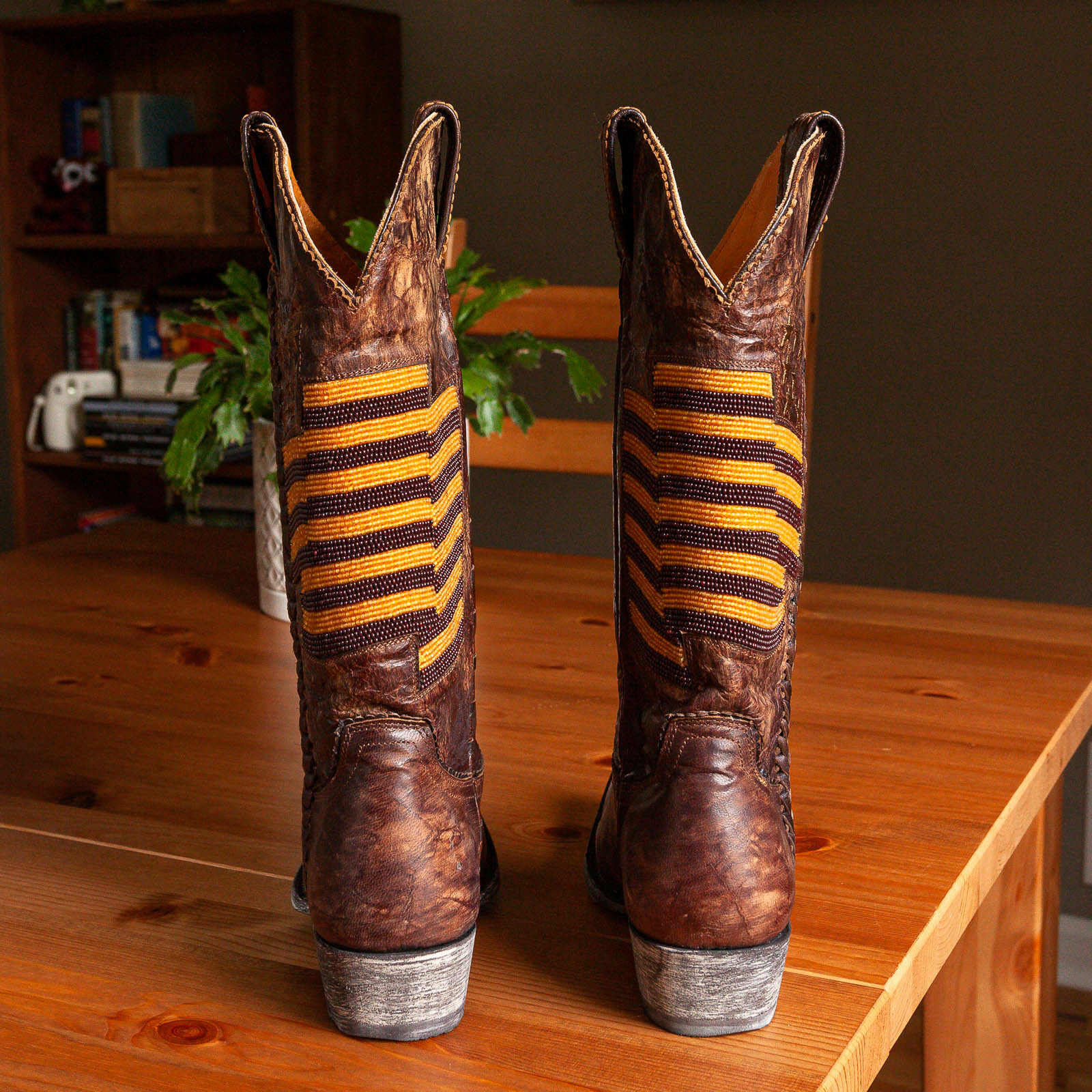 Old Gringo Eleanor Brass American Flag Cowboy Boots, Womens 5.5 B