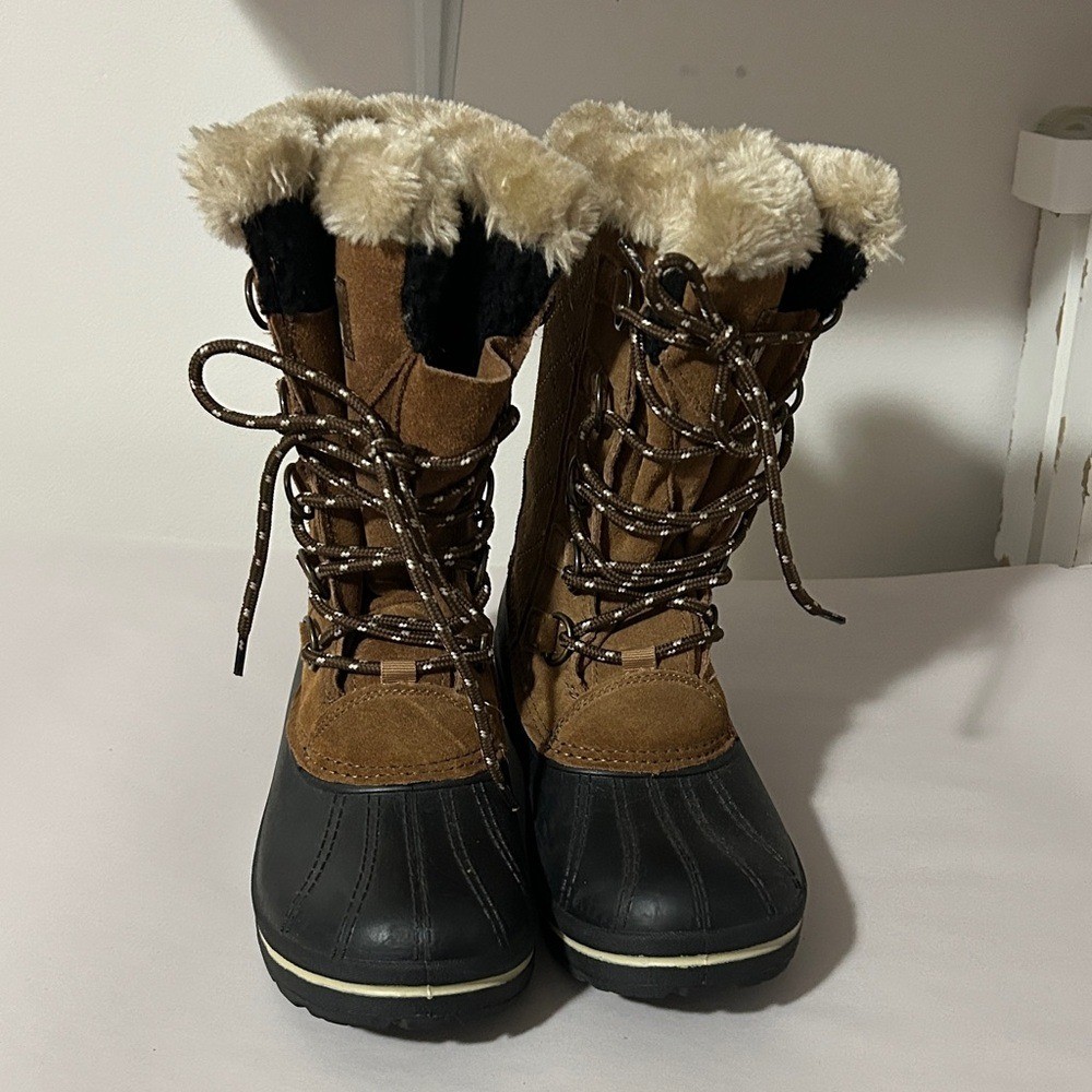Magellan Outdoors Tan and Black Winter Boots