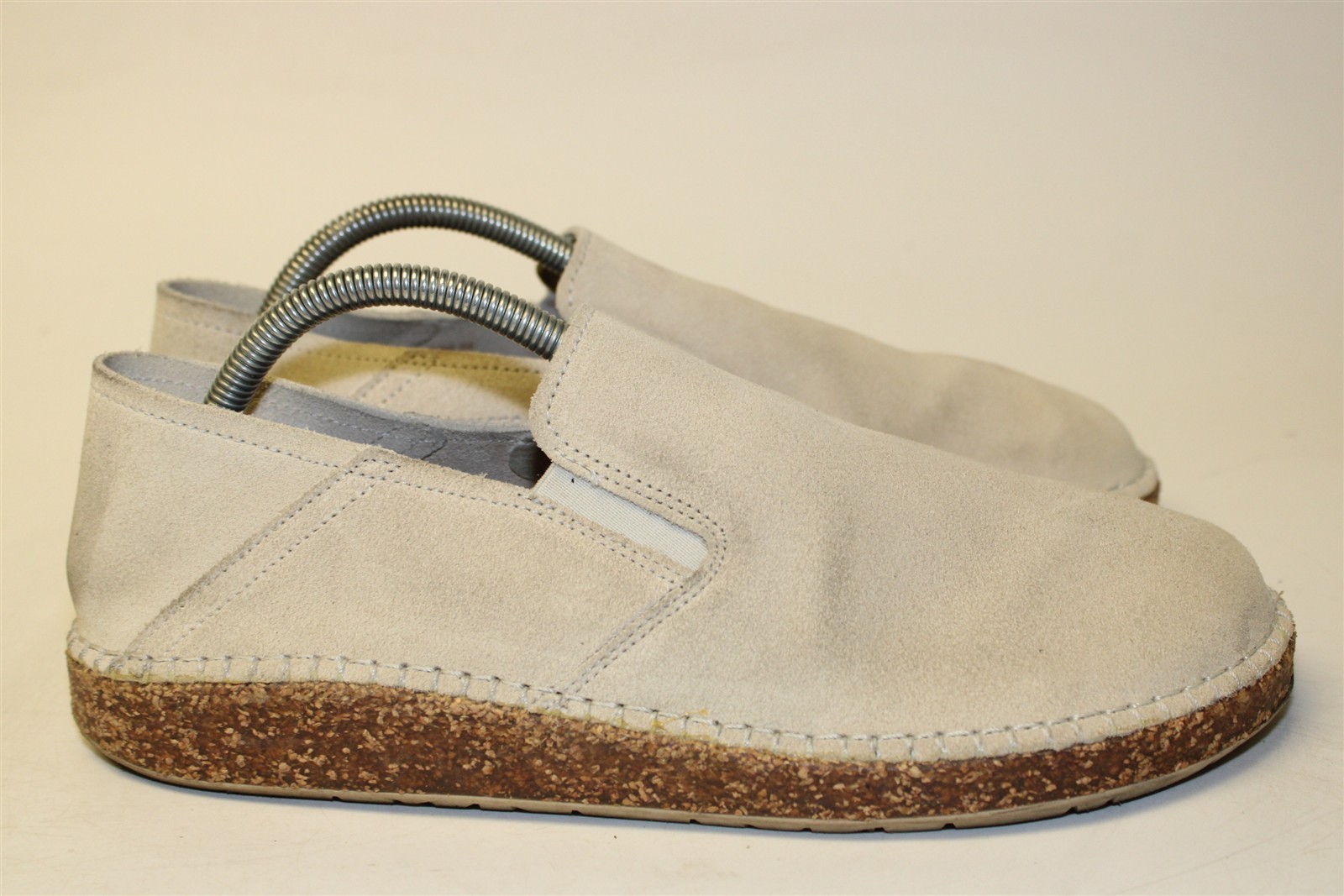 Birkenstock Callan Suede Slip On Loafers Womens 10 N 41 Mens 8 Light Beige Shoes