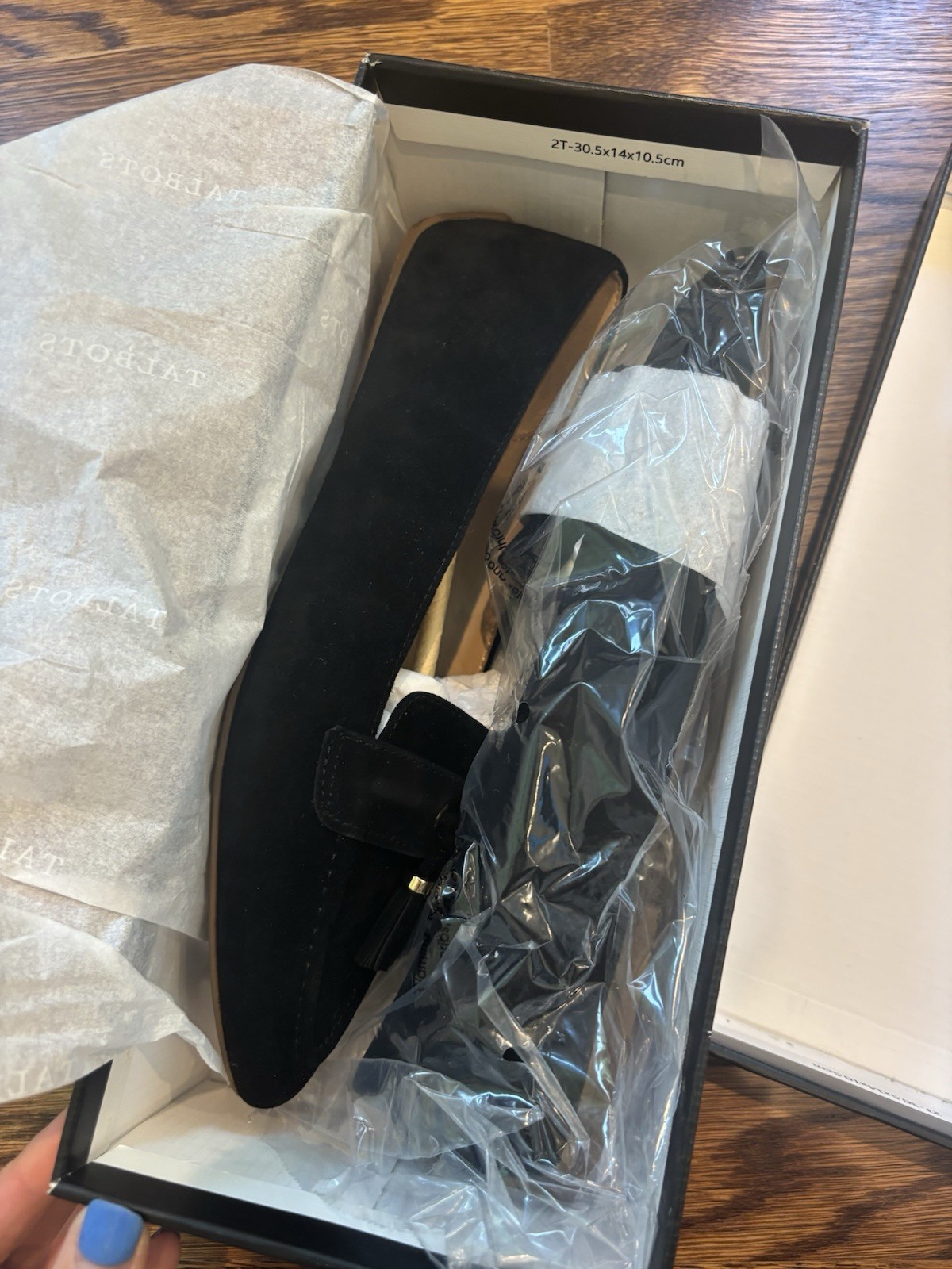 Talbots Black Francesca Tassel Loafer Flats Size 9 BNIB