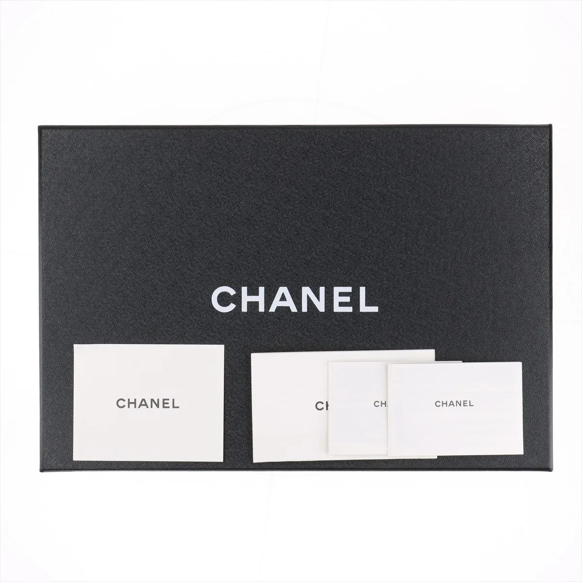 Chanel Coco Mark Turnlock Leather & patent Strap Pumps 38C Ladies’ Black × White