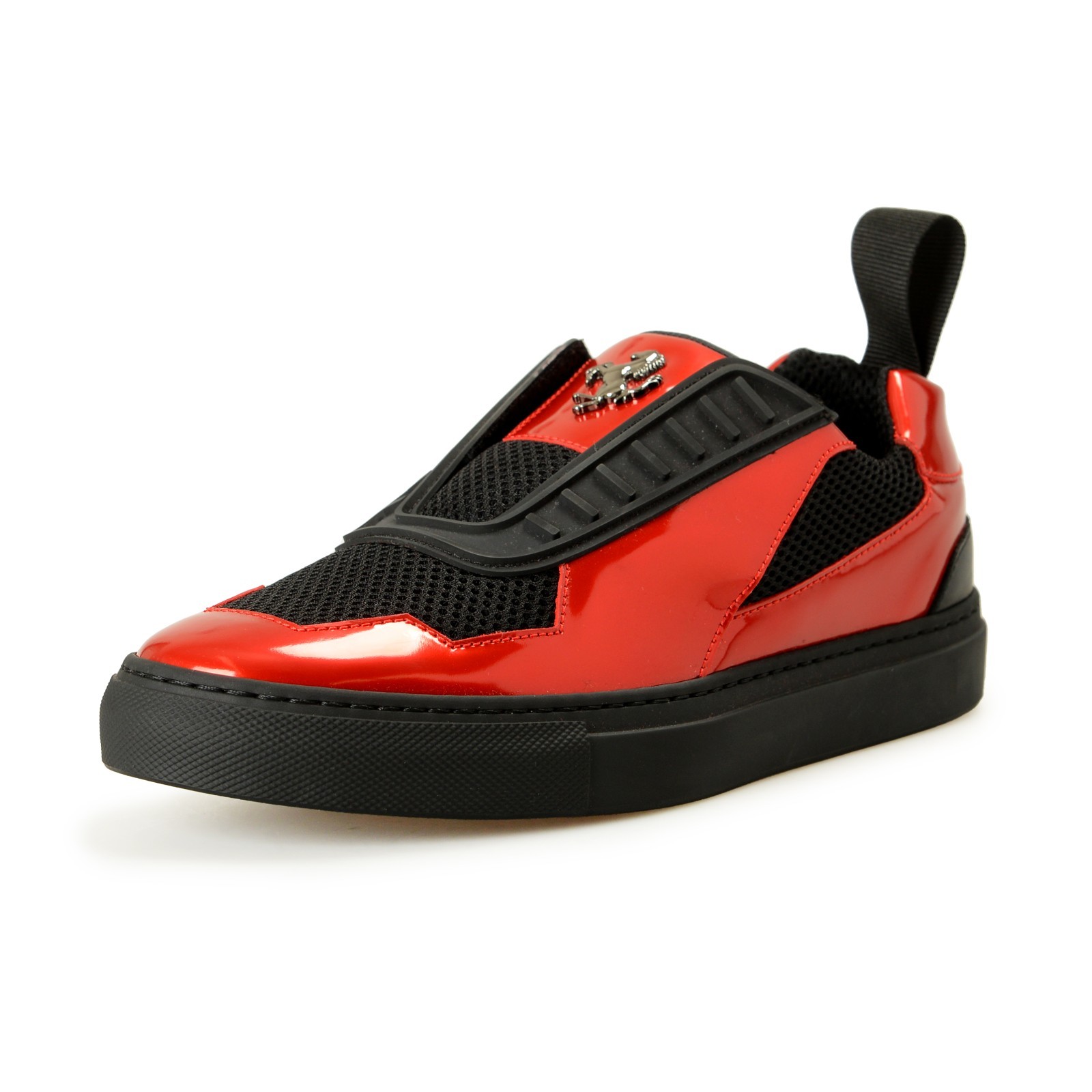 Scuderia Ferrari Women’s Red Patent Leather Sneakers Shoes US 6 IT 36