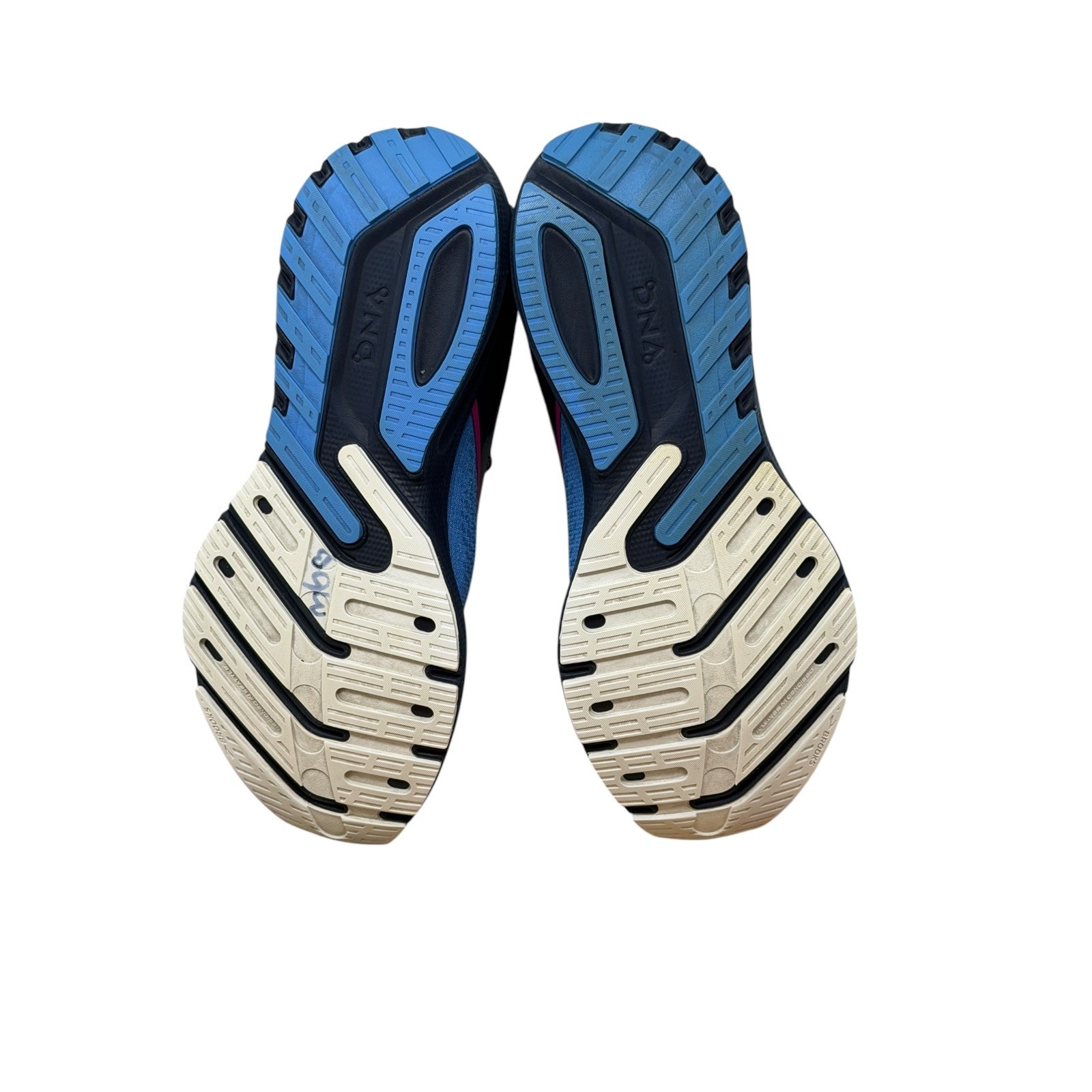 Brooks Launch 10 Running Shoes Womens 7.5 Blue Pink Navy 1203981B441 Athletic