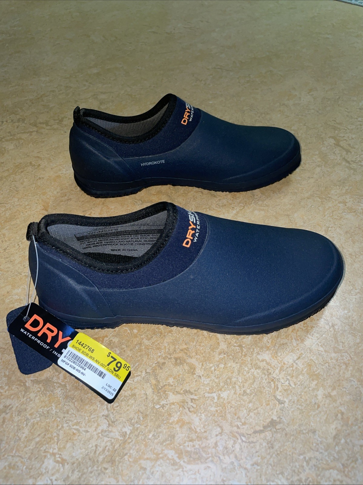 DryShod Waterproof Insulated Breathable Shoes Women’s 7 NWT Navy Blue Neoprene