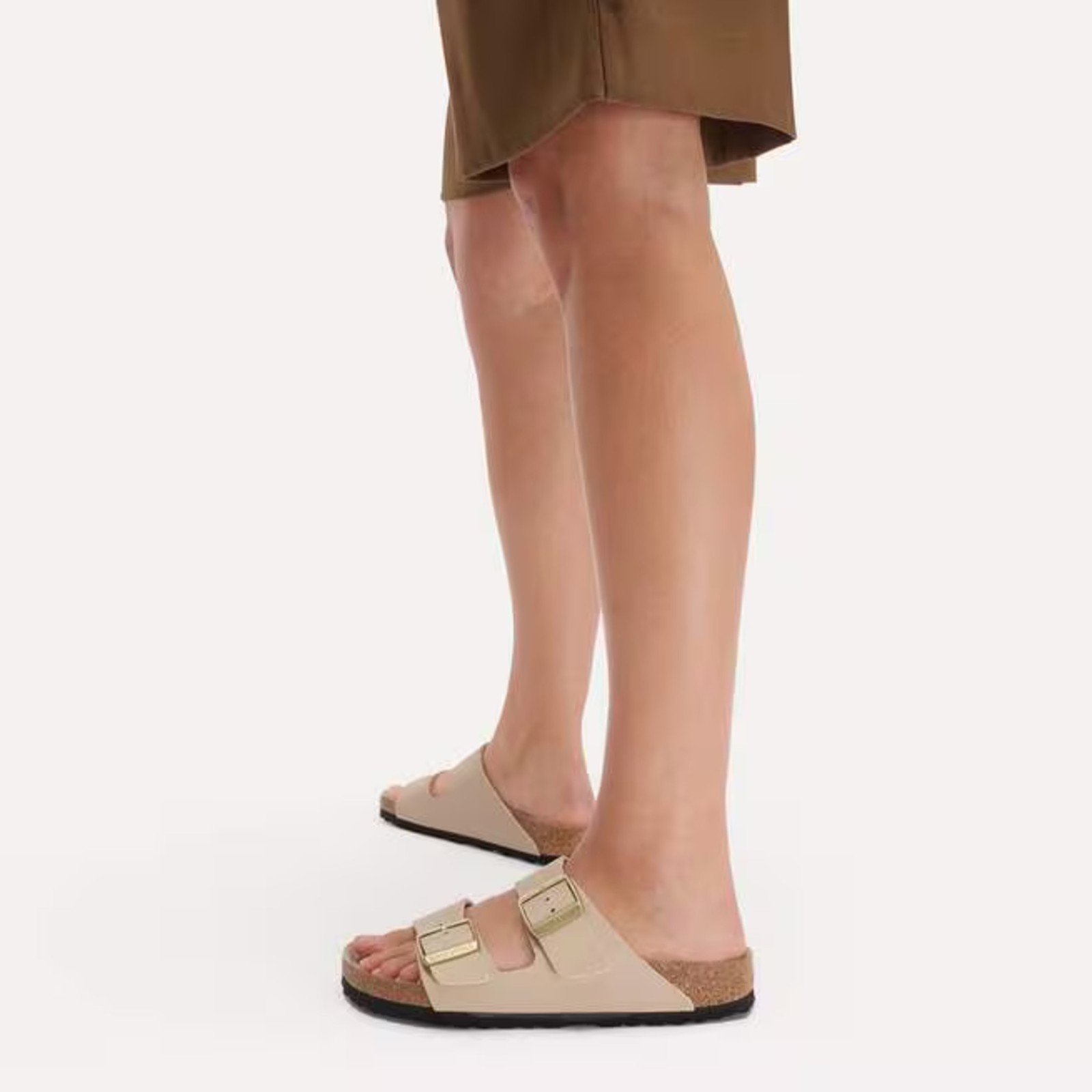 BIRKENSTOCK ARIZONA TRIPLES NEW BEIGE/PINK CLAY SANDCASTLE/OYSTER MEDIUM/NARROW