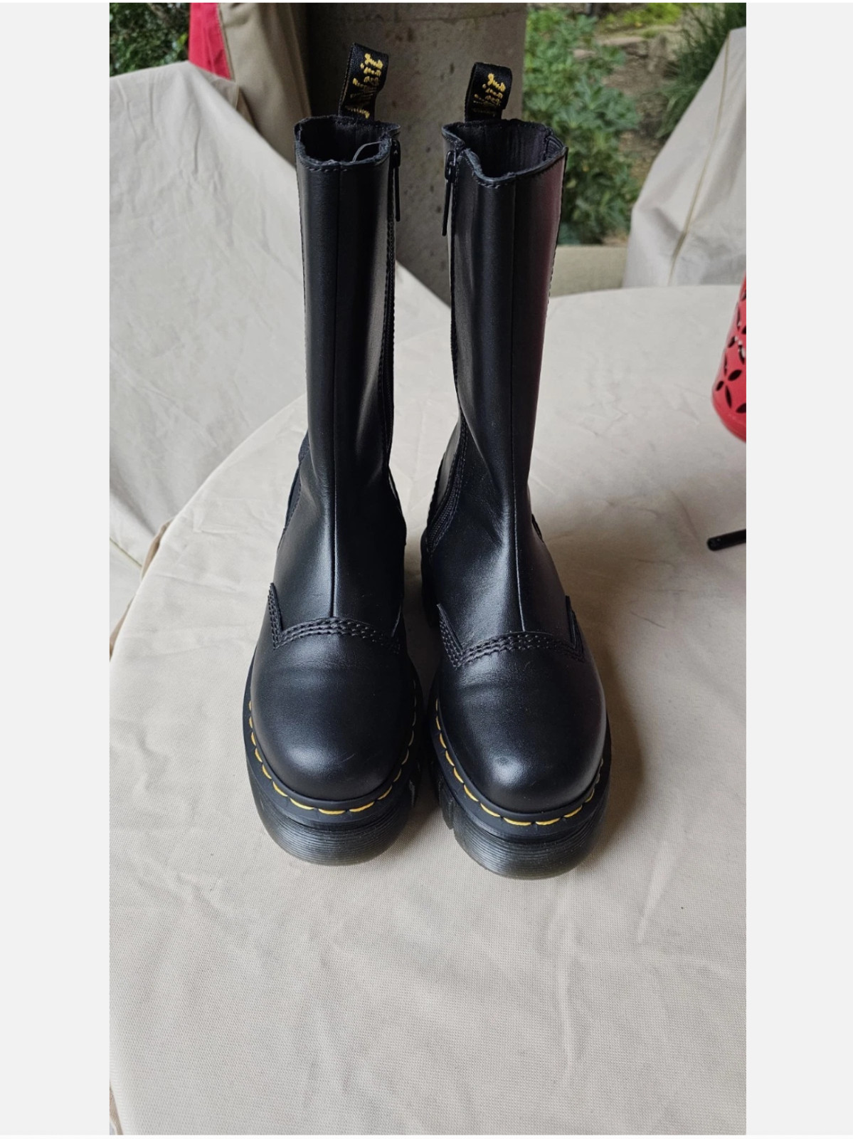 DR MARTENS Audrick Tall Nappa Leather Platform Chelsea MSRP$280 Comfy + Chic