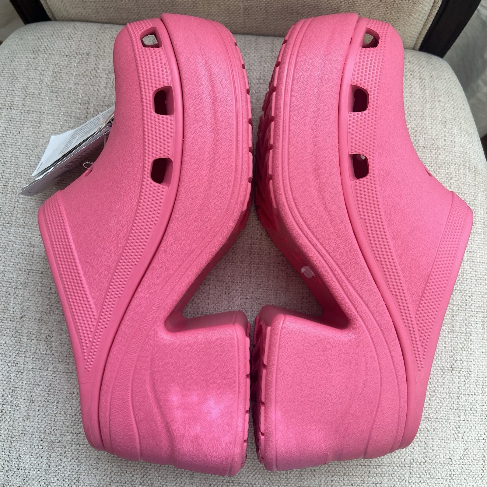 Crocs Siren chunky Platform Heel Clogs Pink Crush Y2K 90s Size M10/W12