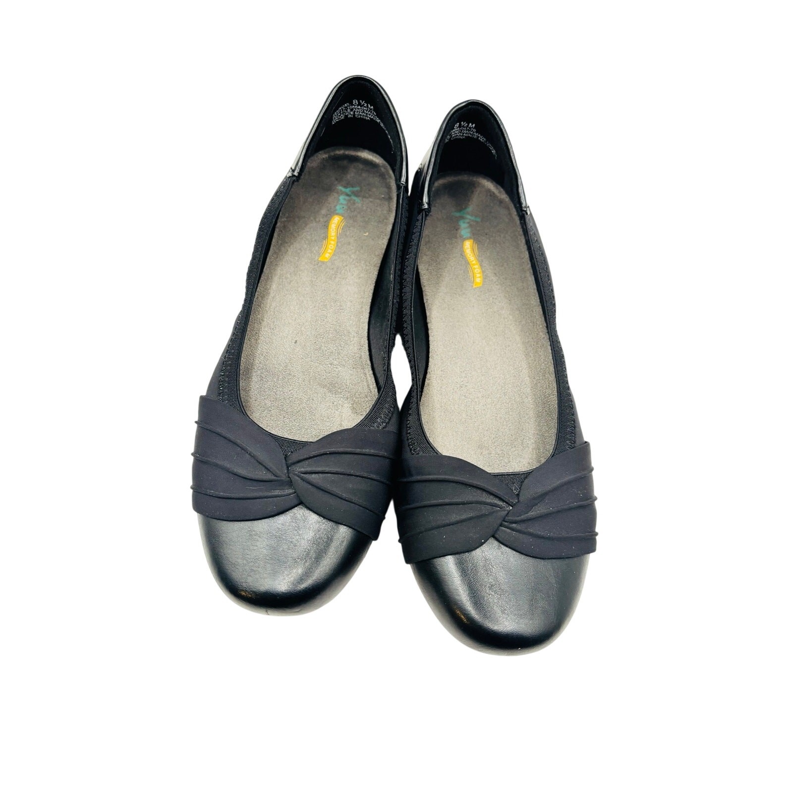 Baretraps Yuu Marcel Black comfort dressy flats loafers sz 8.5