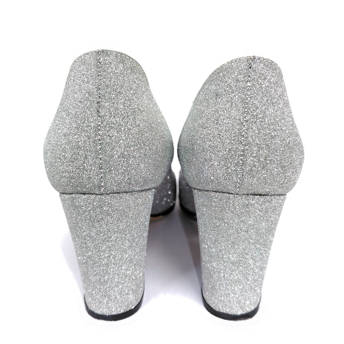 Sergio Rossi Pumps Shiny Glitter Silver Women’s Size EU36/US6