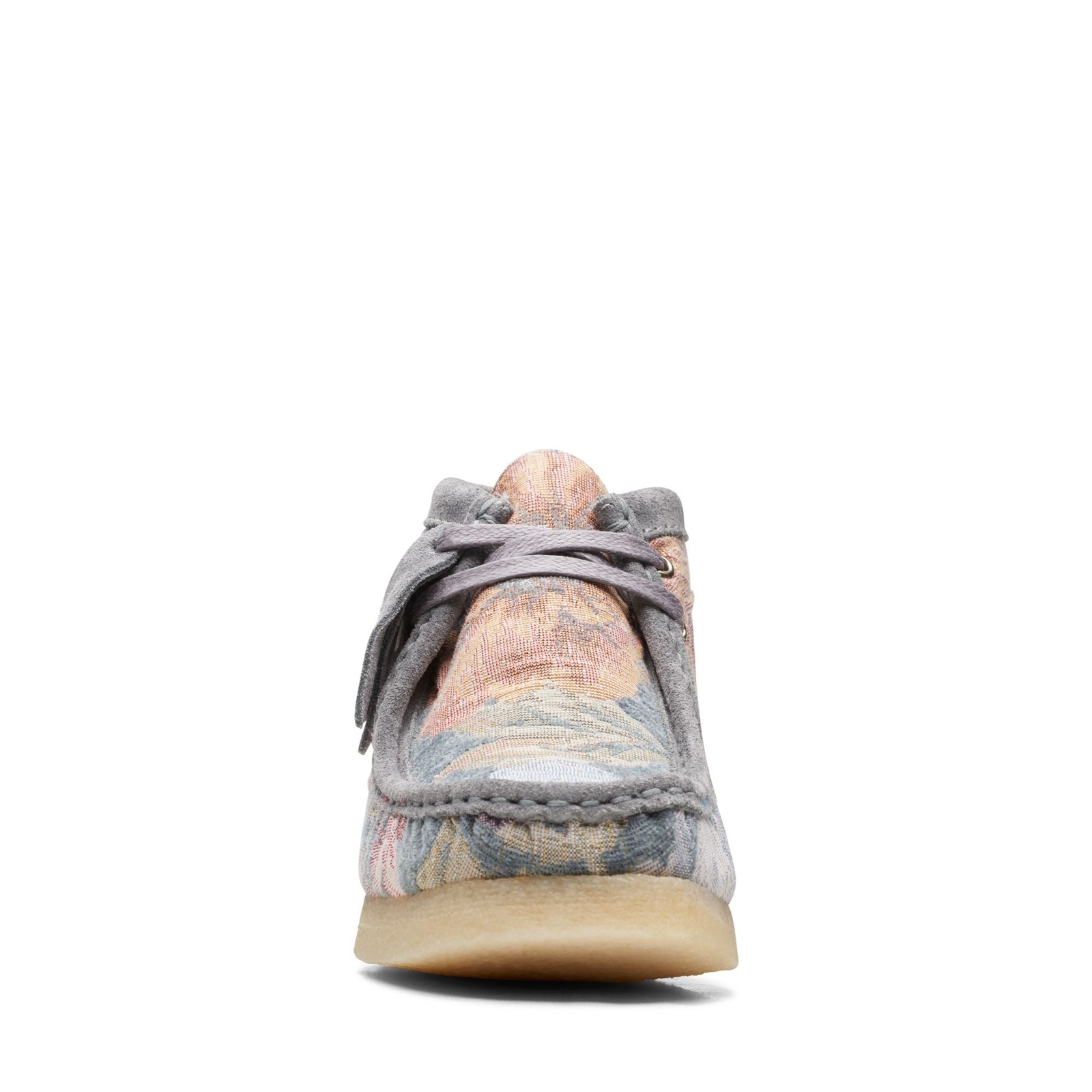 [26169842] Mens Clarks WALLABEE BOOT BLUE FLORAL