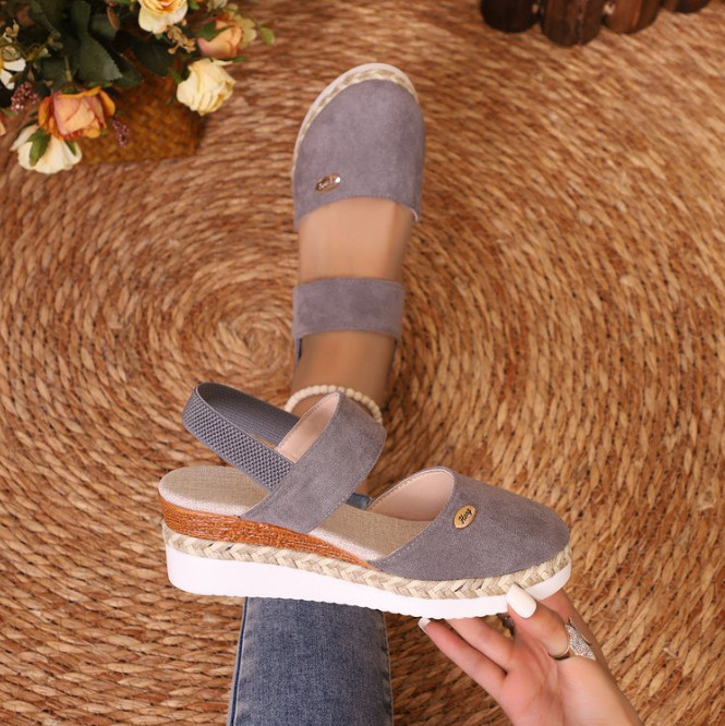 Closed Toe Wedges for Women,Women’s Wide Width Espadrilles Platform Wedge