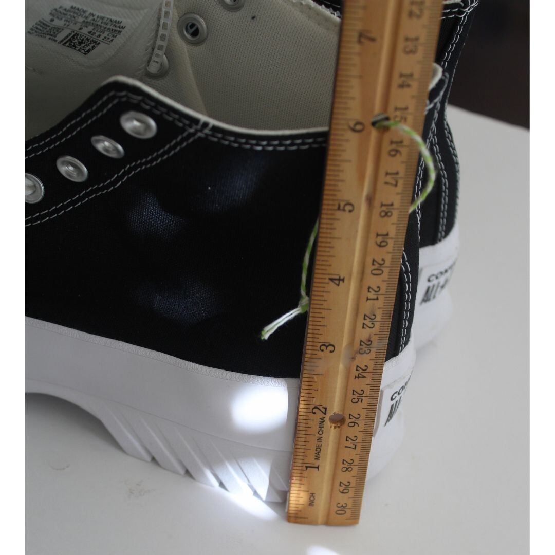CONVERSE LUGGED HI Platform Sneaker High Top Chuck Taylor Black Size W11 M9