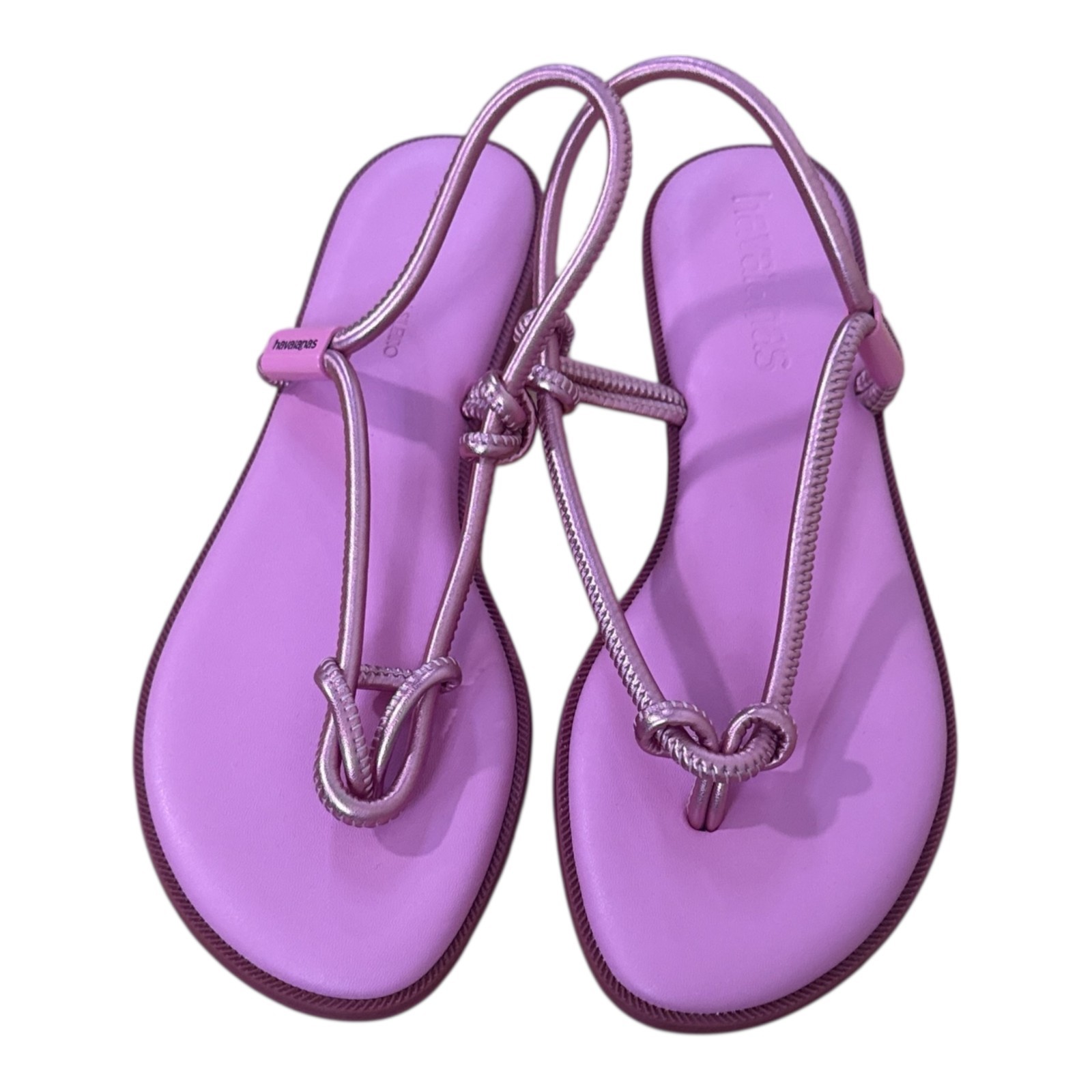 Havaianas Una Acai Eur Sandals in Pink Size US 10 EUC