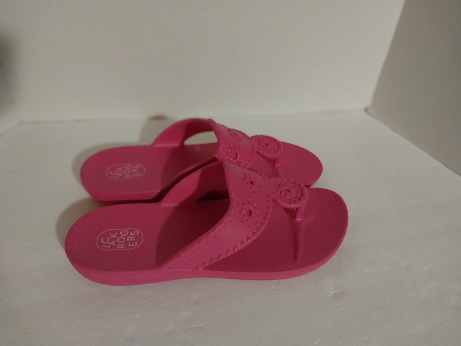 Jack Rogers Sandal Eva Waterproof Flat Slip-On Flip Flop Fuchsia Pink Women’s…