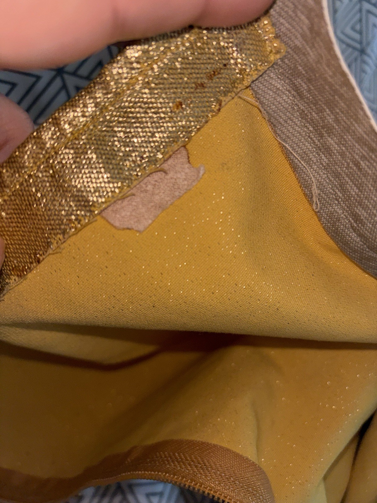 Rare Vintage Women Gold Metallic Lame Knee-High Go Go Boots