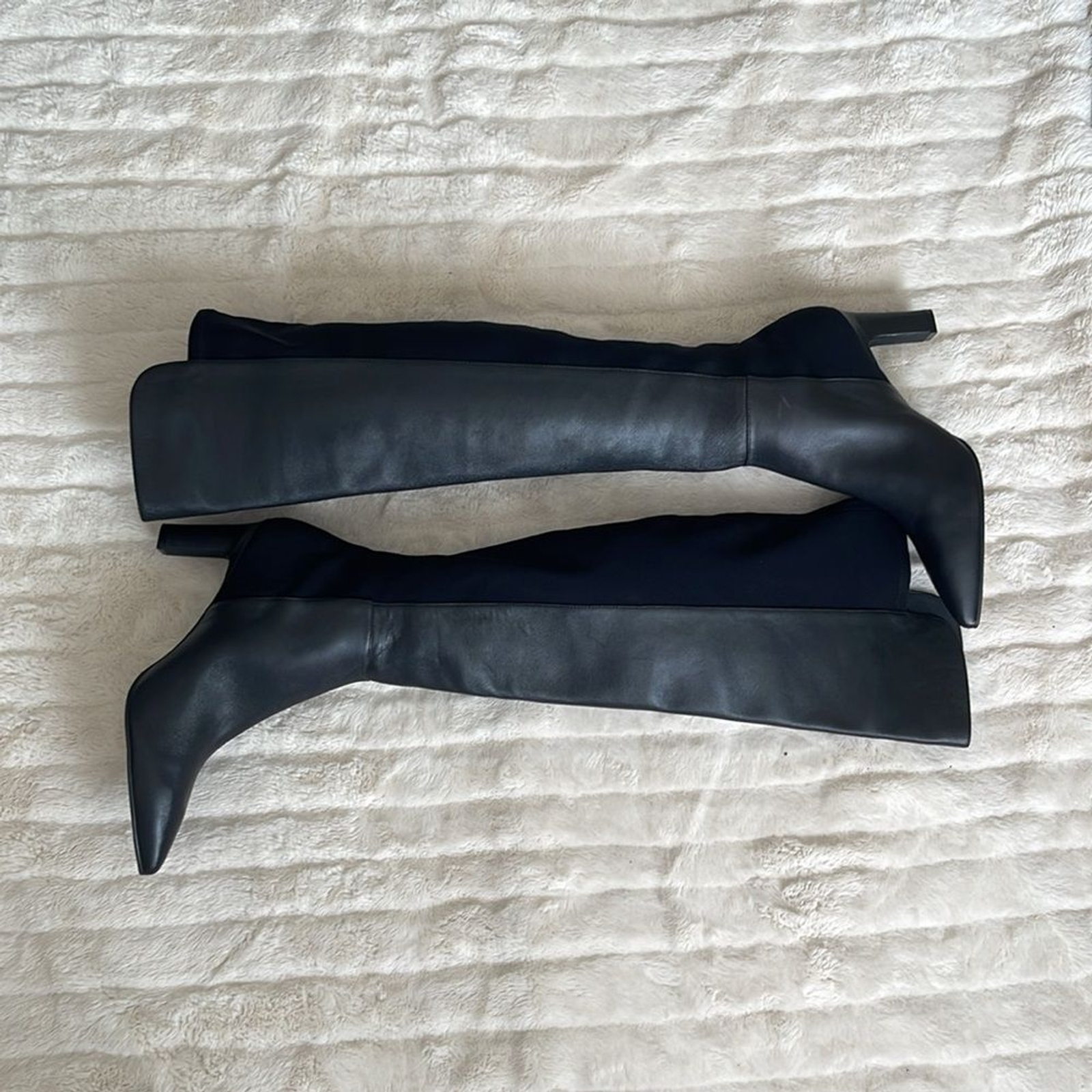 Stuart Weitzman Bobbie 75 Thigh High Leather Boots, NWT!! Size: 11.5, Black