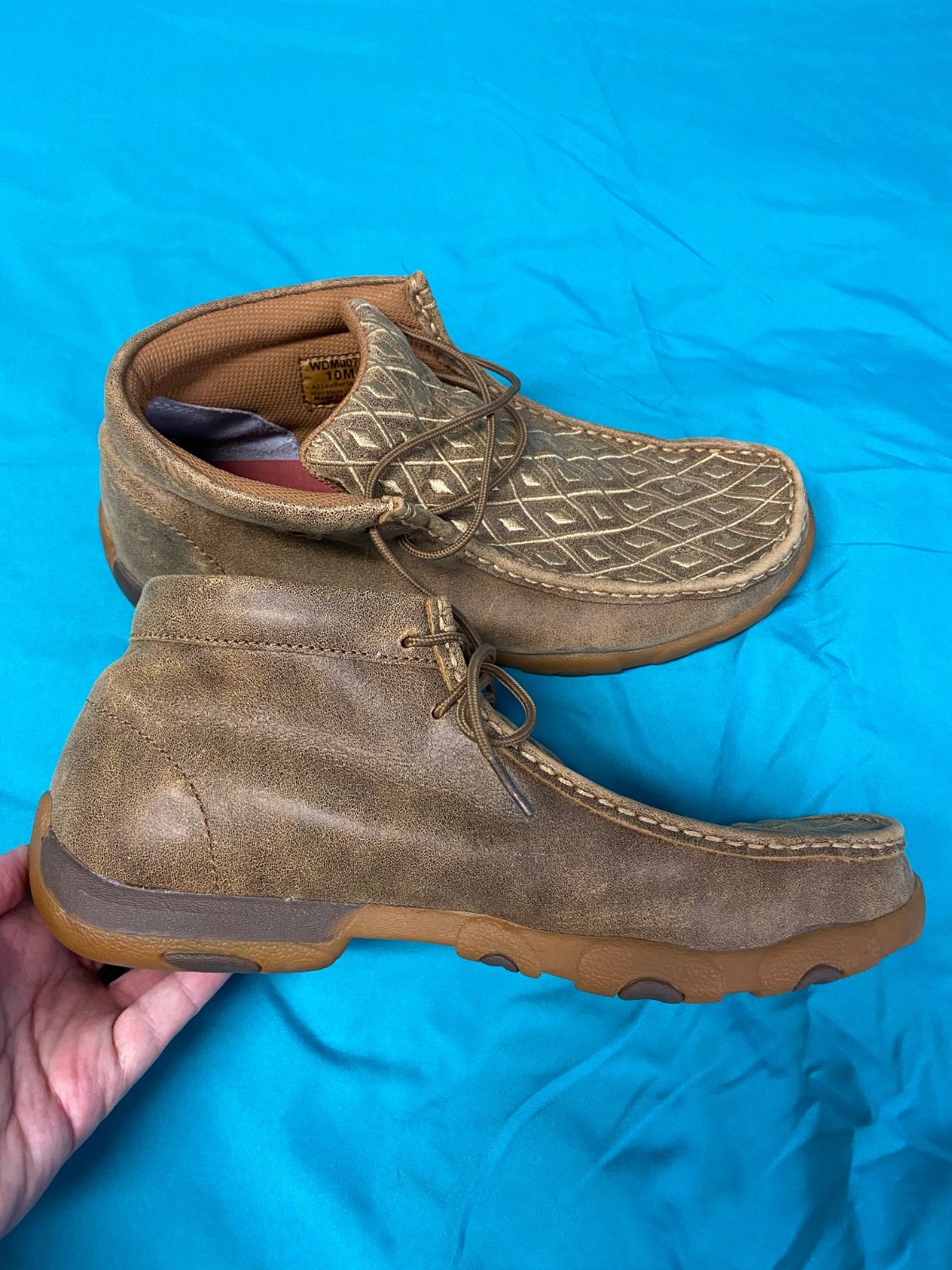 TWISTED X Woman 10M Driving Moccasins Bomber/Tan Size: 10 Width: M