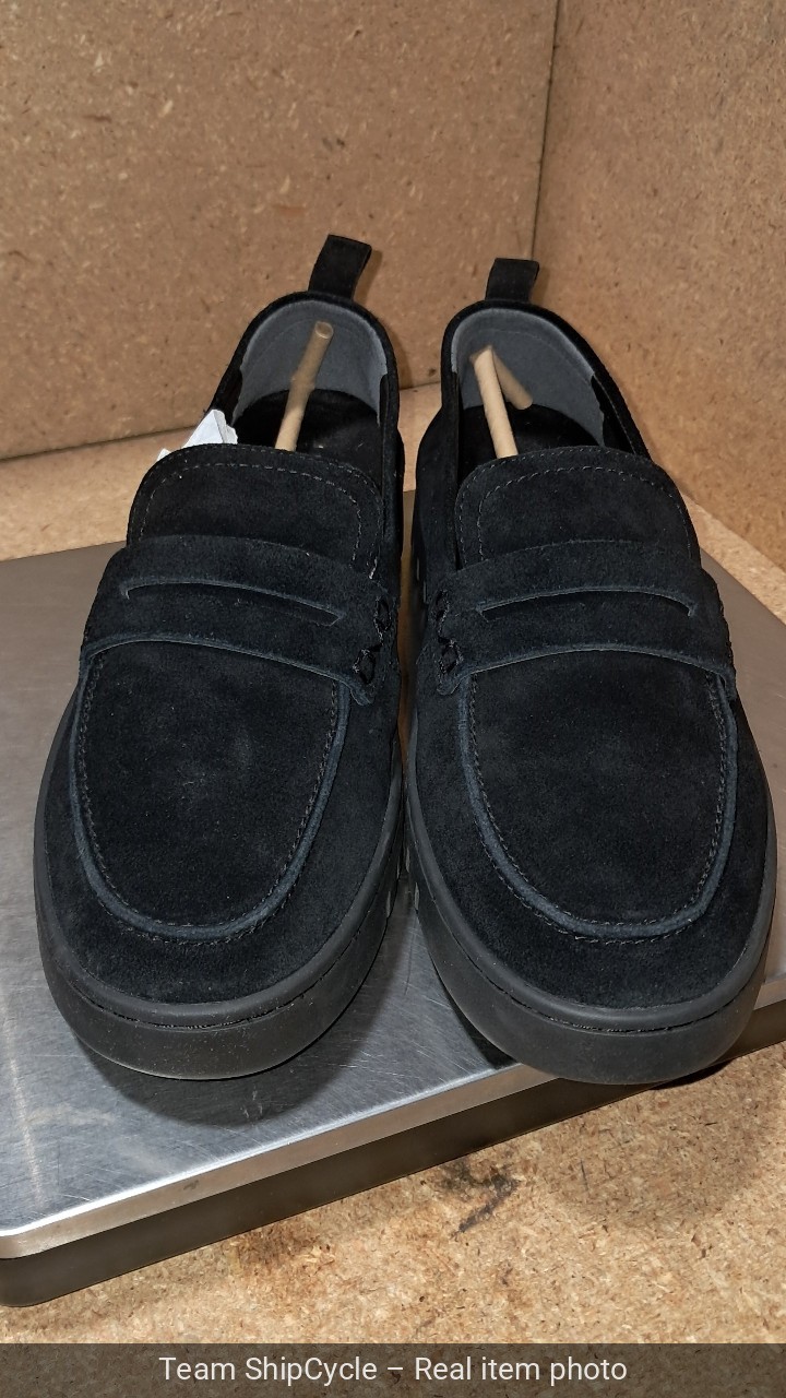 Vionic Uptown Loafers Black Suede Womens Size 9 Orthopedic Shoes SlipOns G2U