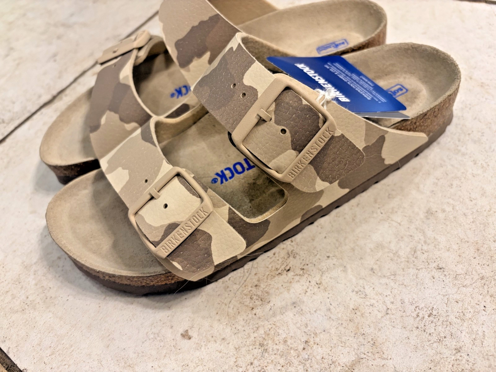 Birkenstock Arizona Soft Footbed Desert Soil Camo Gray Taupe EU 38 US 7 NEW