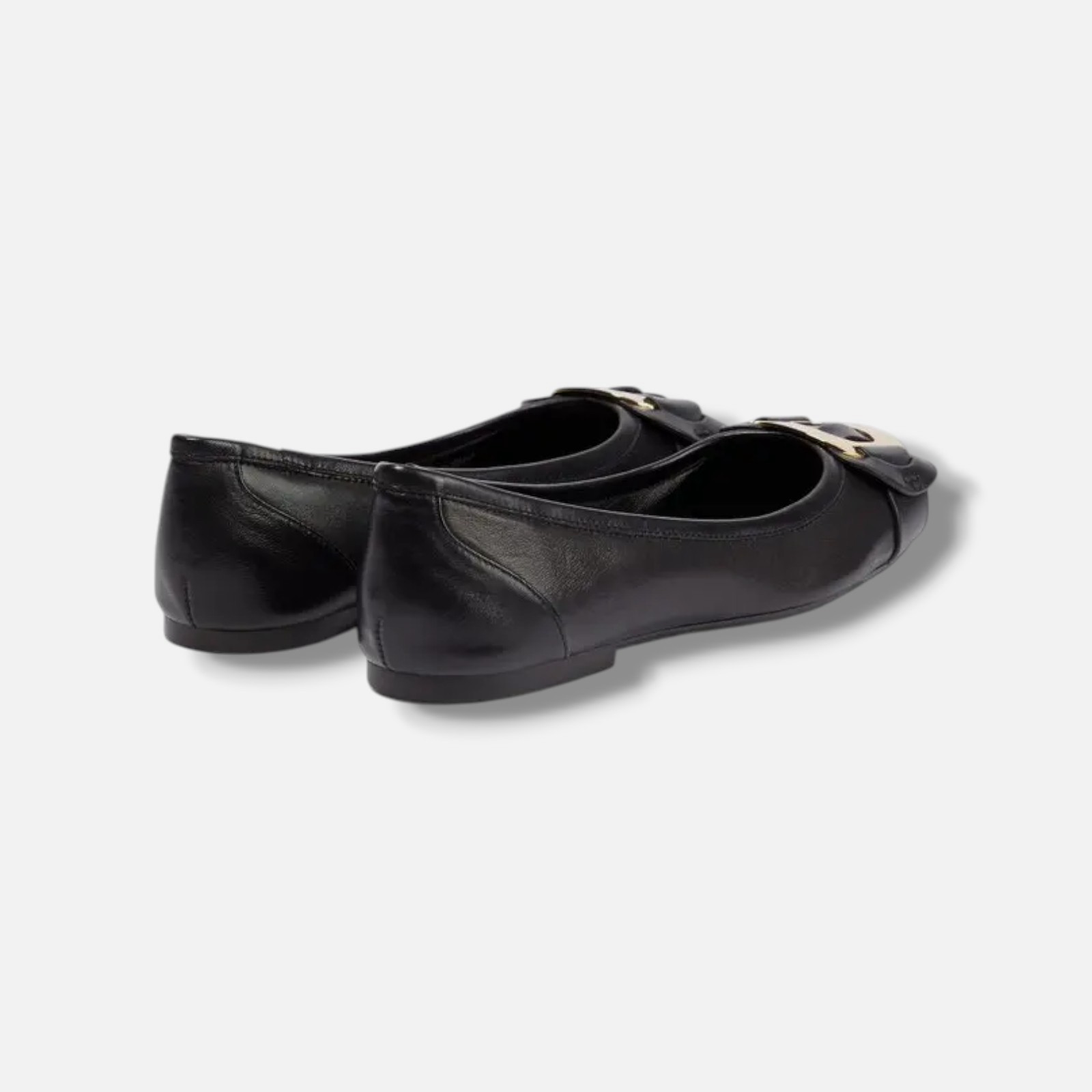 See By Chloé Women’s Black Chany Leather Ballet Flats Shoes Size EU:40 US:10