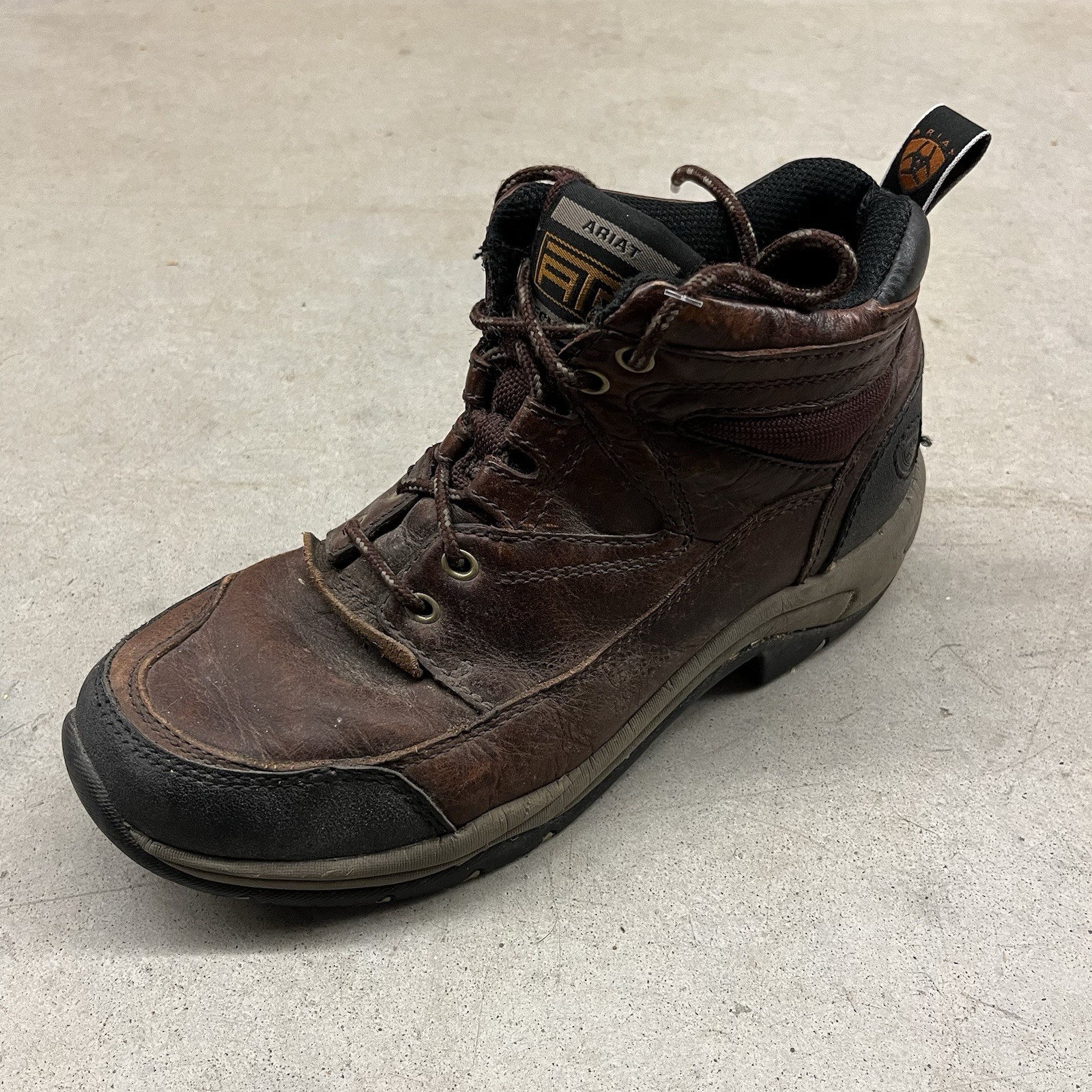 Ariat Terrain Cordovan ATS Work Boots Women 9 B Brown Leather 70063
