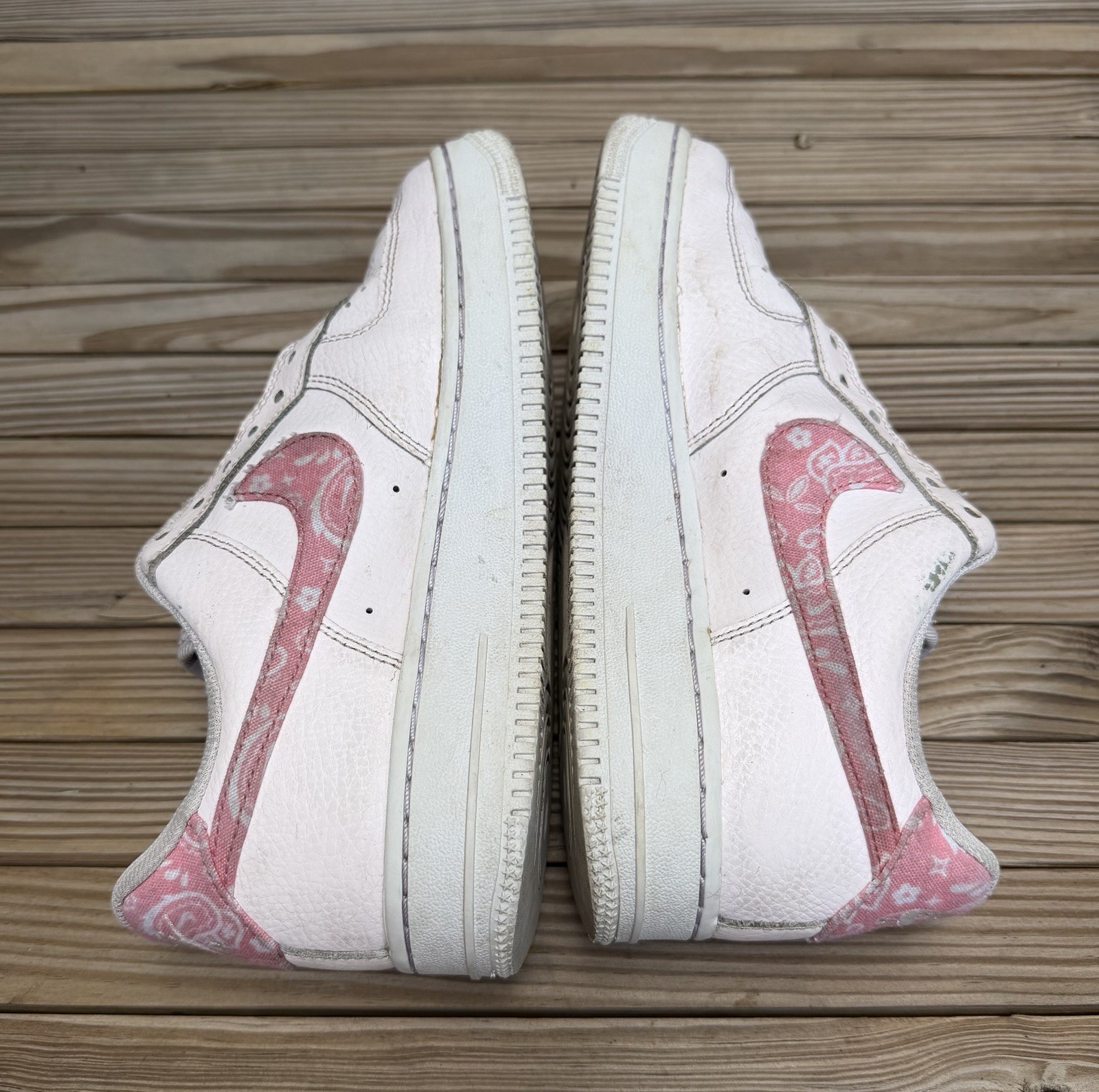 Nike Air Force 1 Low Pink Paisley Swoosh Womens Sneakers Size 6.5 FD1448 664