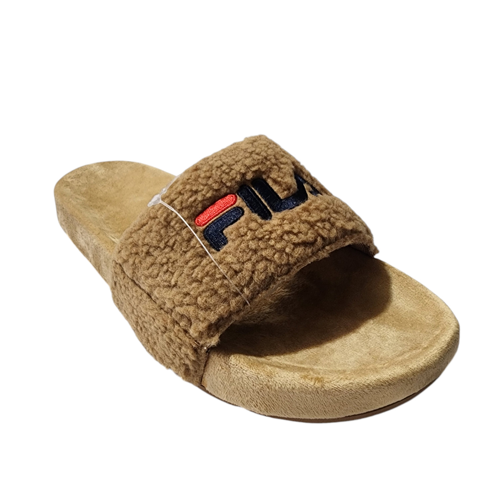 Fila Fuzzy Drifter Women Slide Sandals Brown Size 9