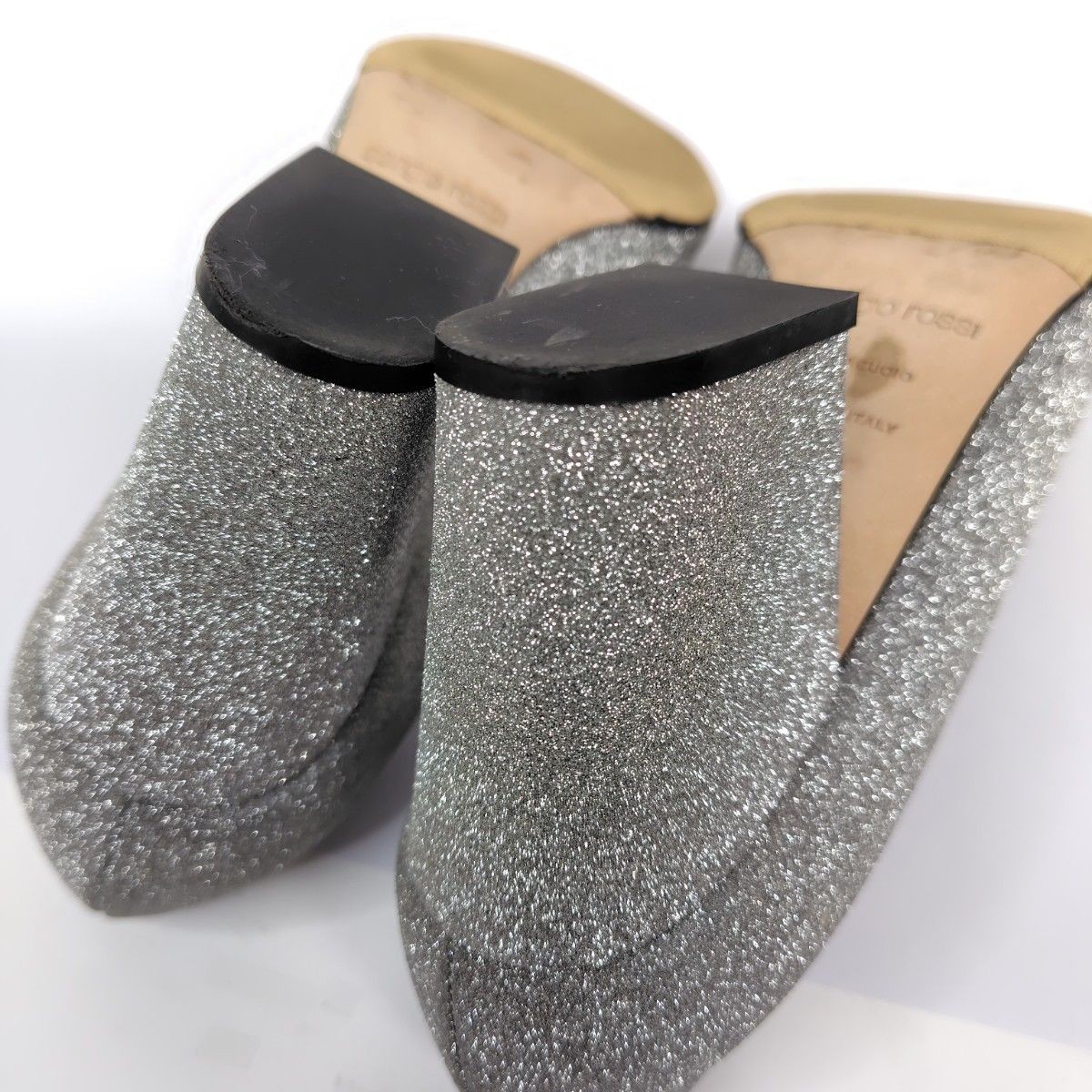 Sergio Rossi Pumps Shiny Glitter Silver Women’s Size EU36/US6