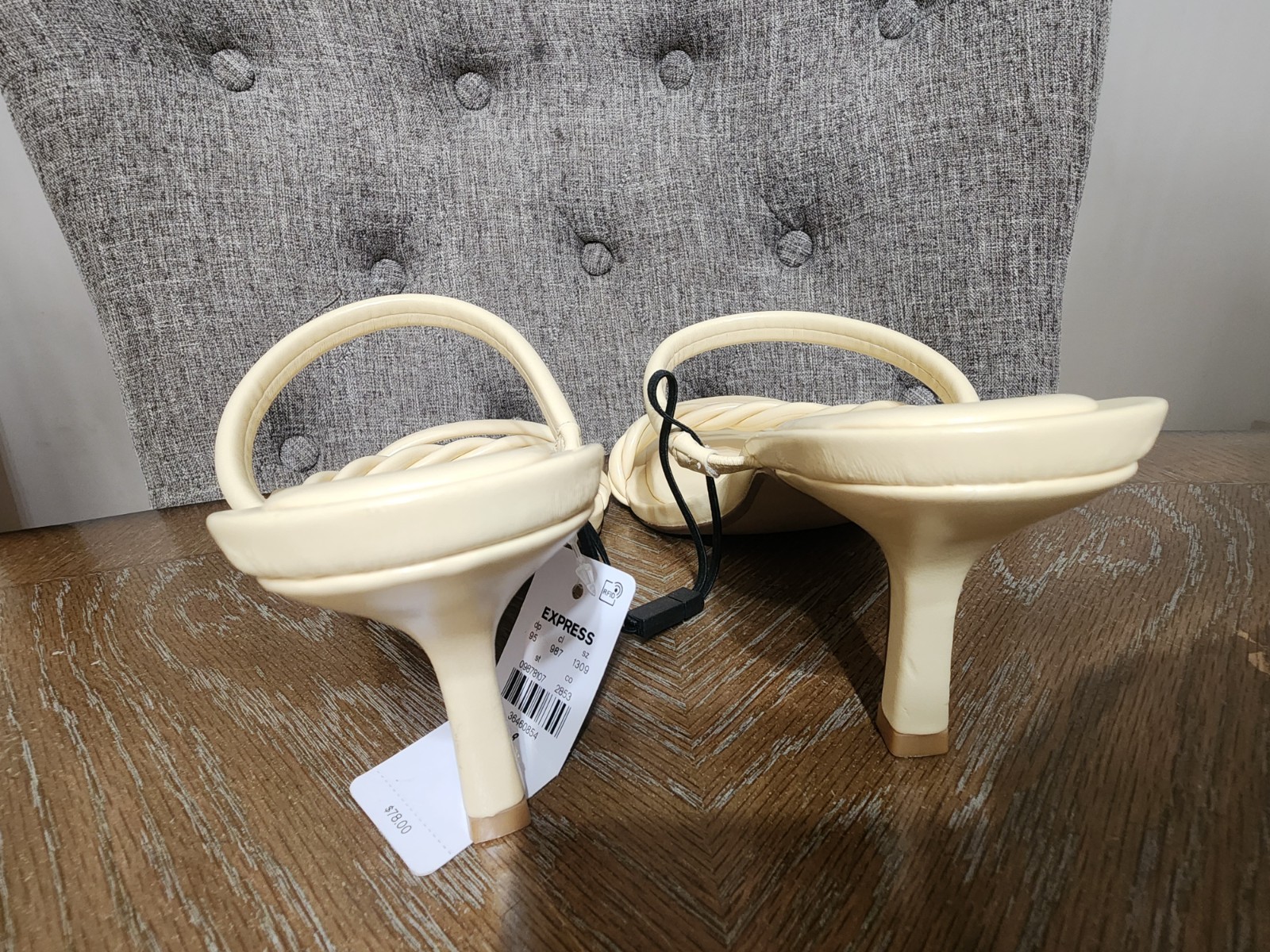 Brand New Express Heels Size 8- 2 Pairs(pink and beige)
