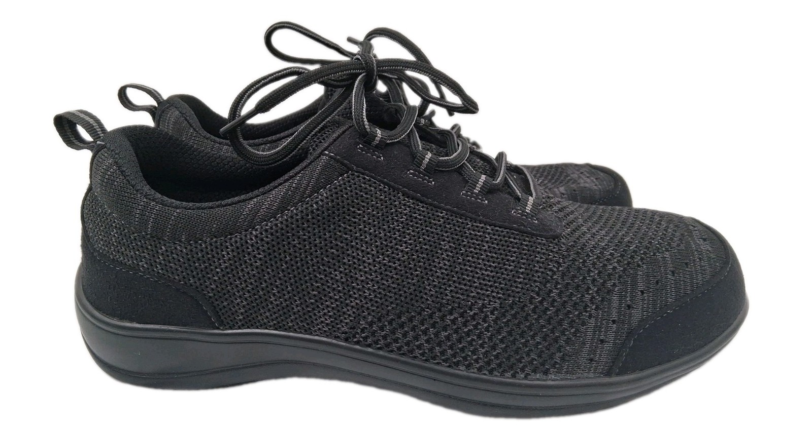 Orthofeet Shoes Women’s 11 D Black Low Top Lace Up Casual Comfort Walking