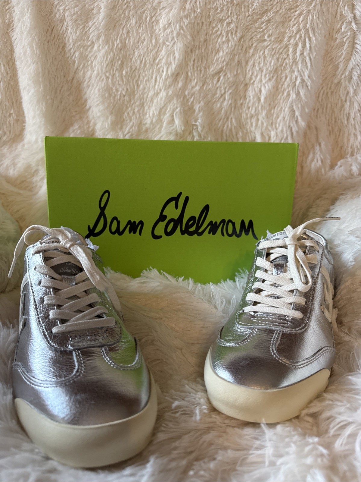 Sam Edelman IVY LEA In Silver Size 7.5 But Would Fit Like Size 8 In Length