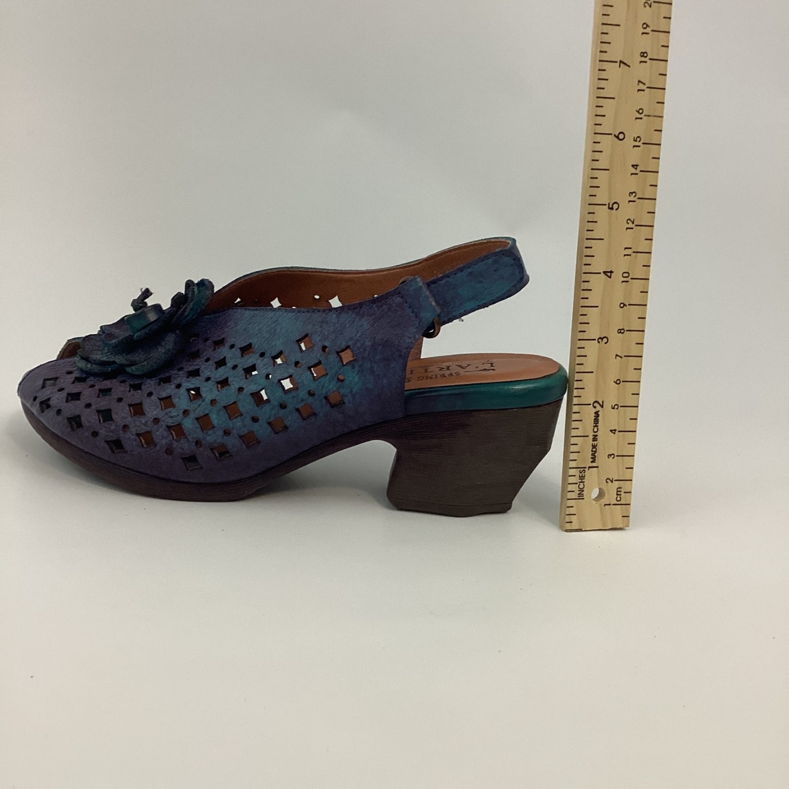 L’Artiste by Spring Step Lovella Blum Slingback Womens US Size 6.5 – 7 Leather