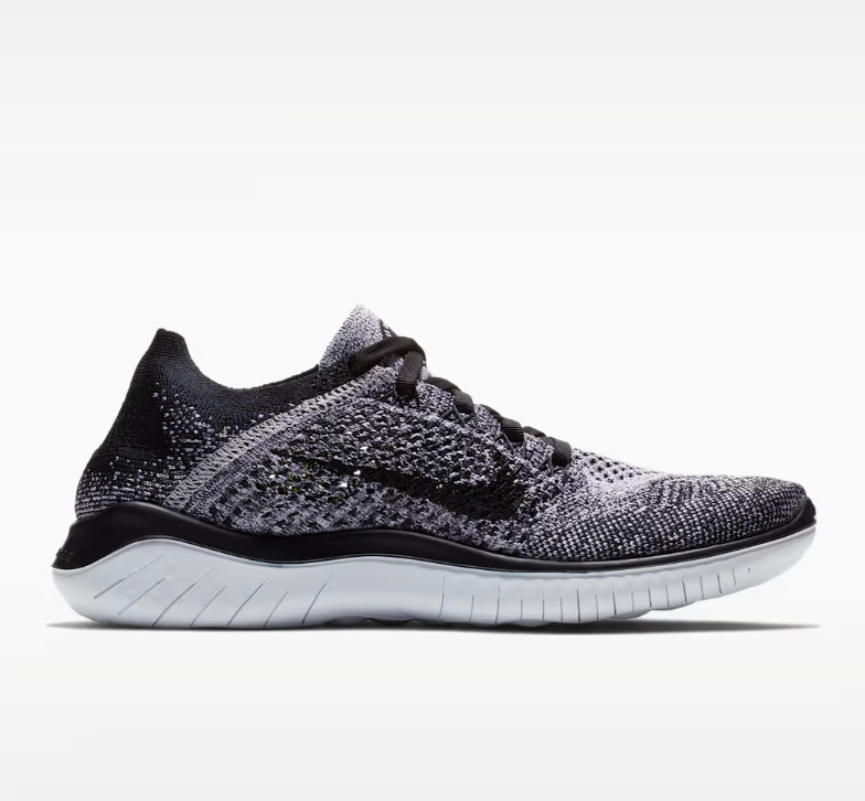 Women’s NIKE FREE RN FLYKNIT WHITE/BLACK NEW 942839 101