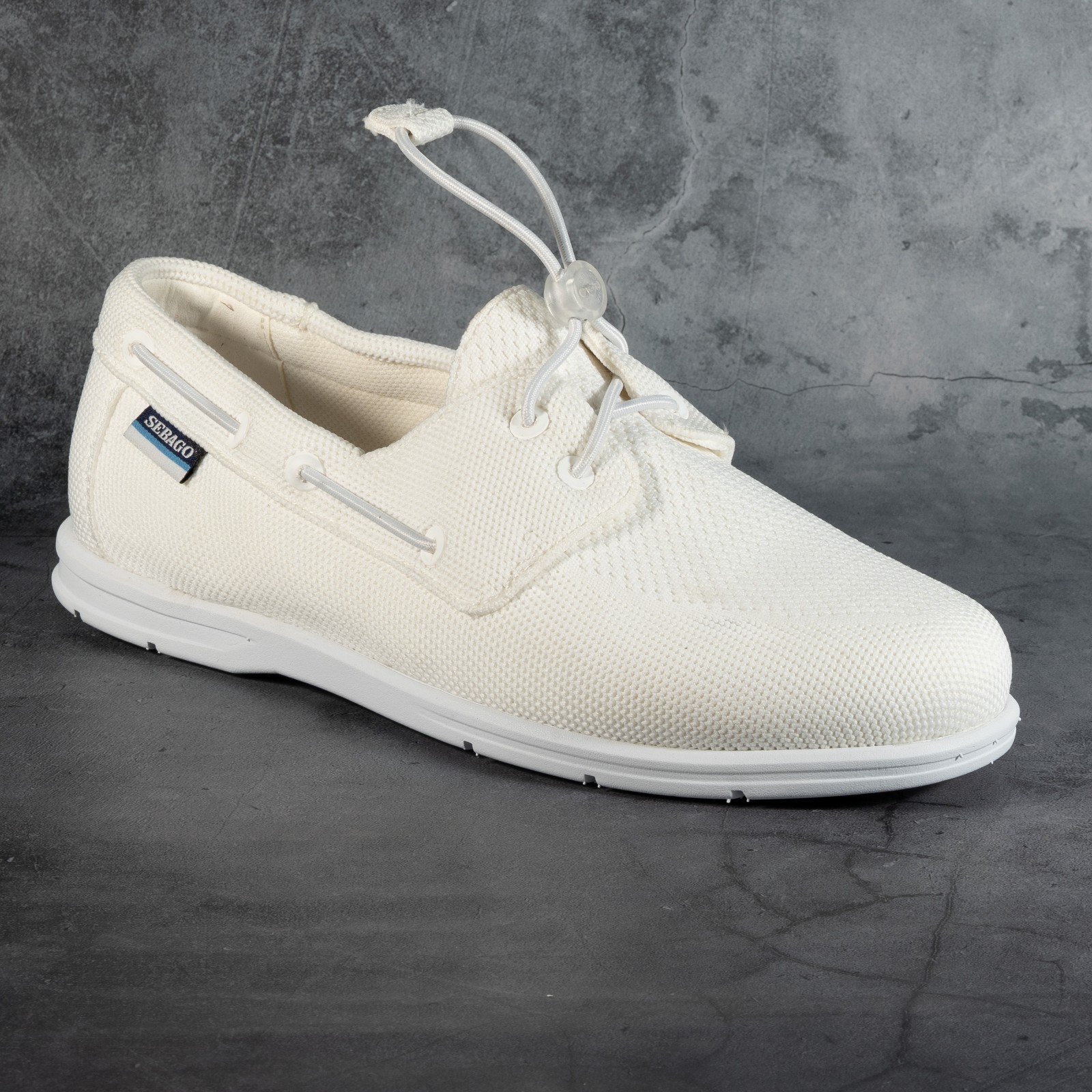 SEBAGO Monterey Textile Boat Shoes Color White Color Womens Size 8.5