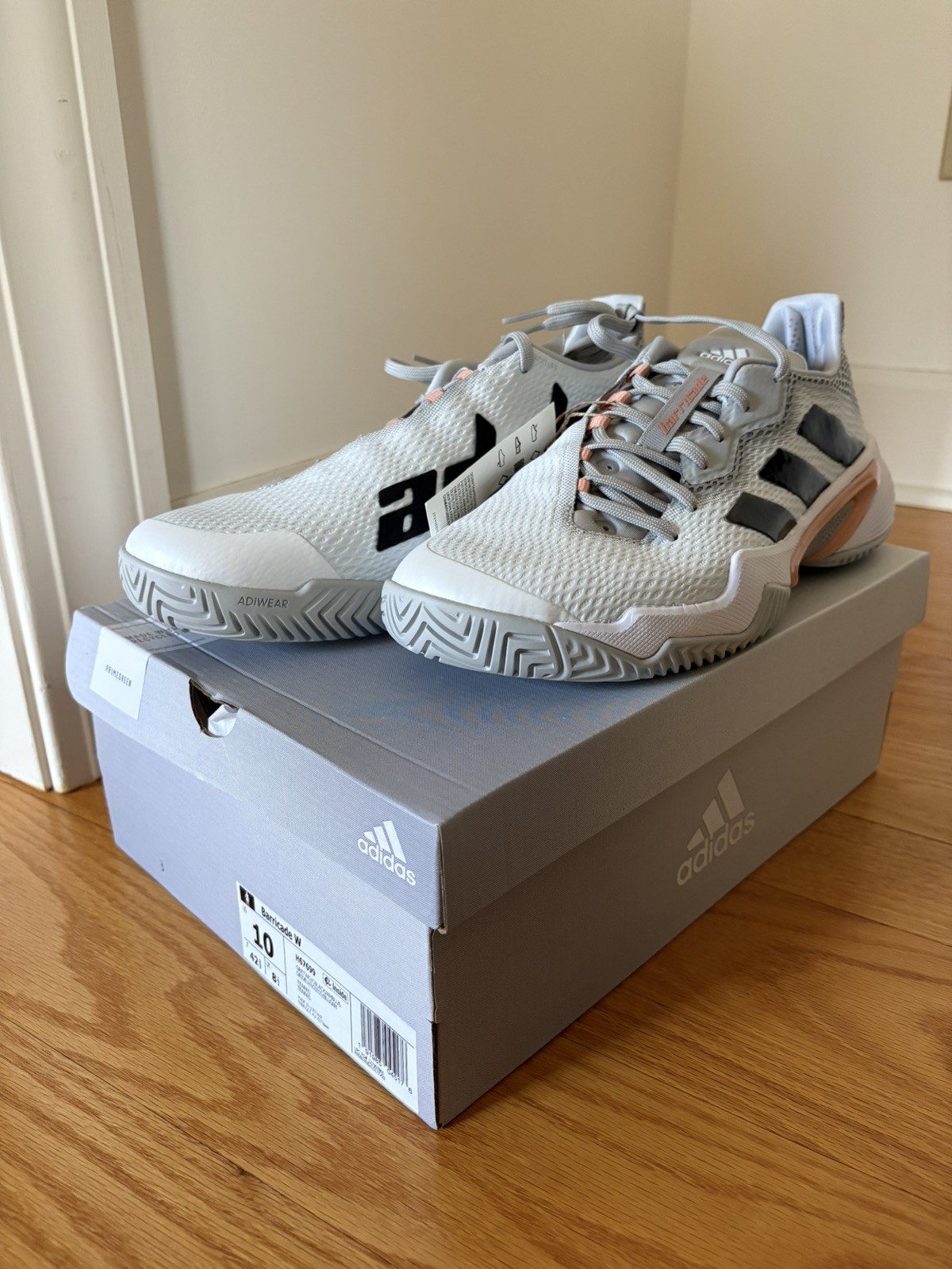Adidas Barricade Gray W Women’s Tennis Shoe- New With Box/Tag