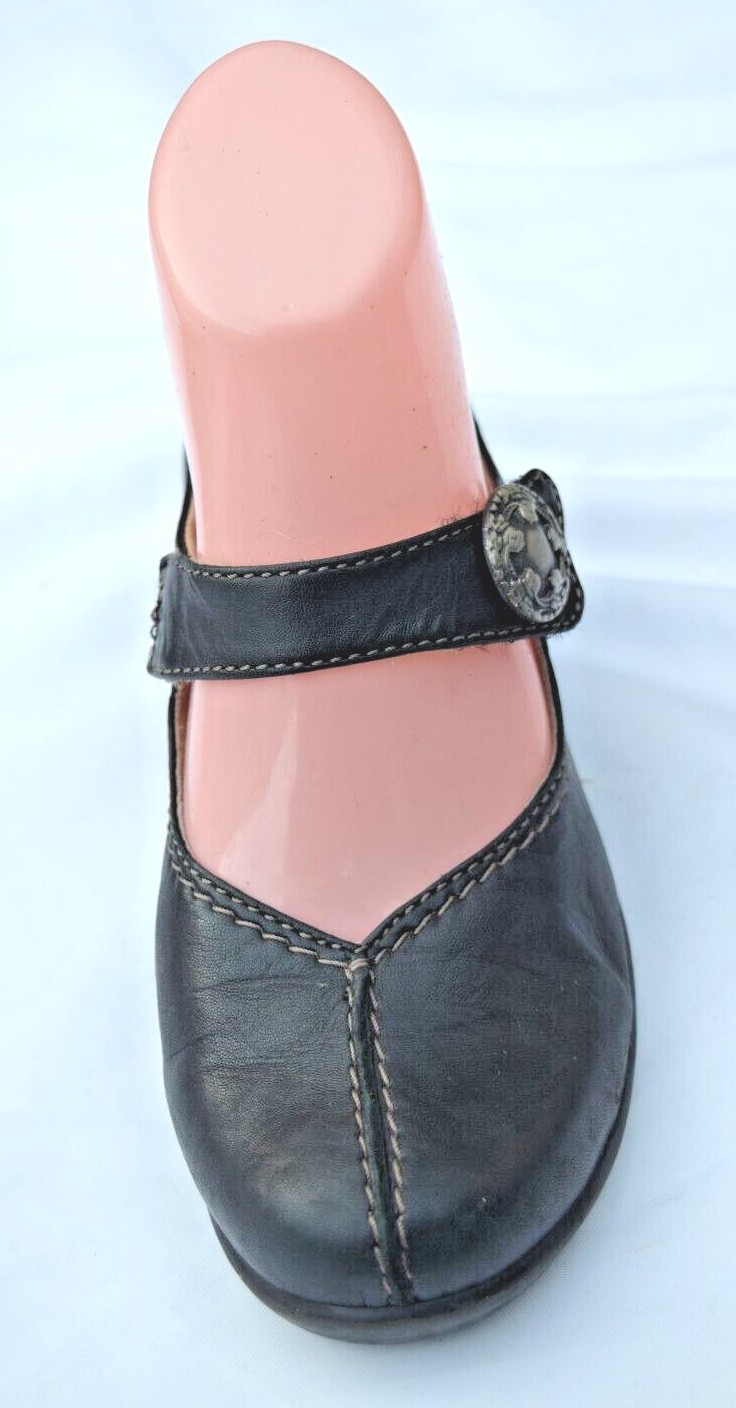 Sanita Mary Jane Leather Comfort Shoes Black Size 36 USA 6