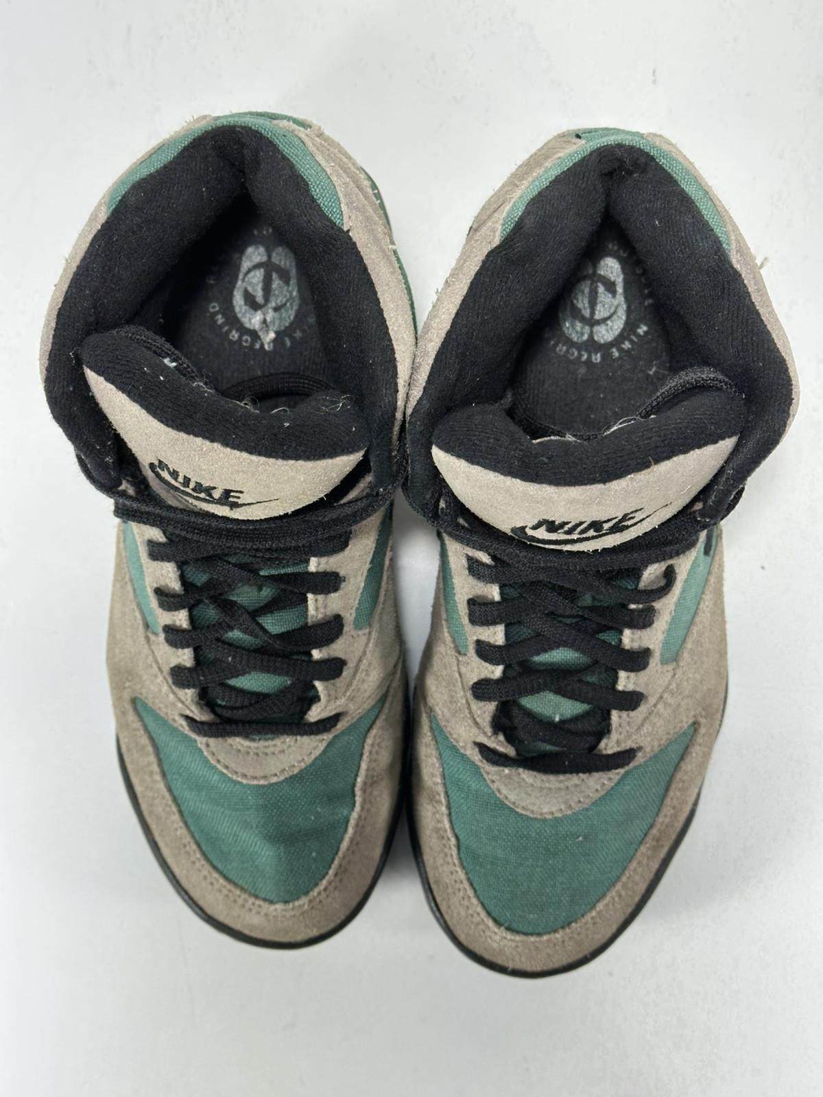 Vintage 90s Nike Caldera Hiking Boots Suede Women’s 6.5 Black Brown Green EUC!