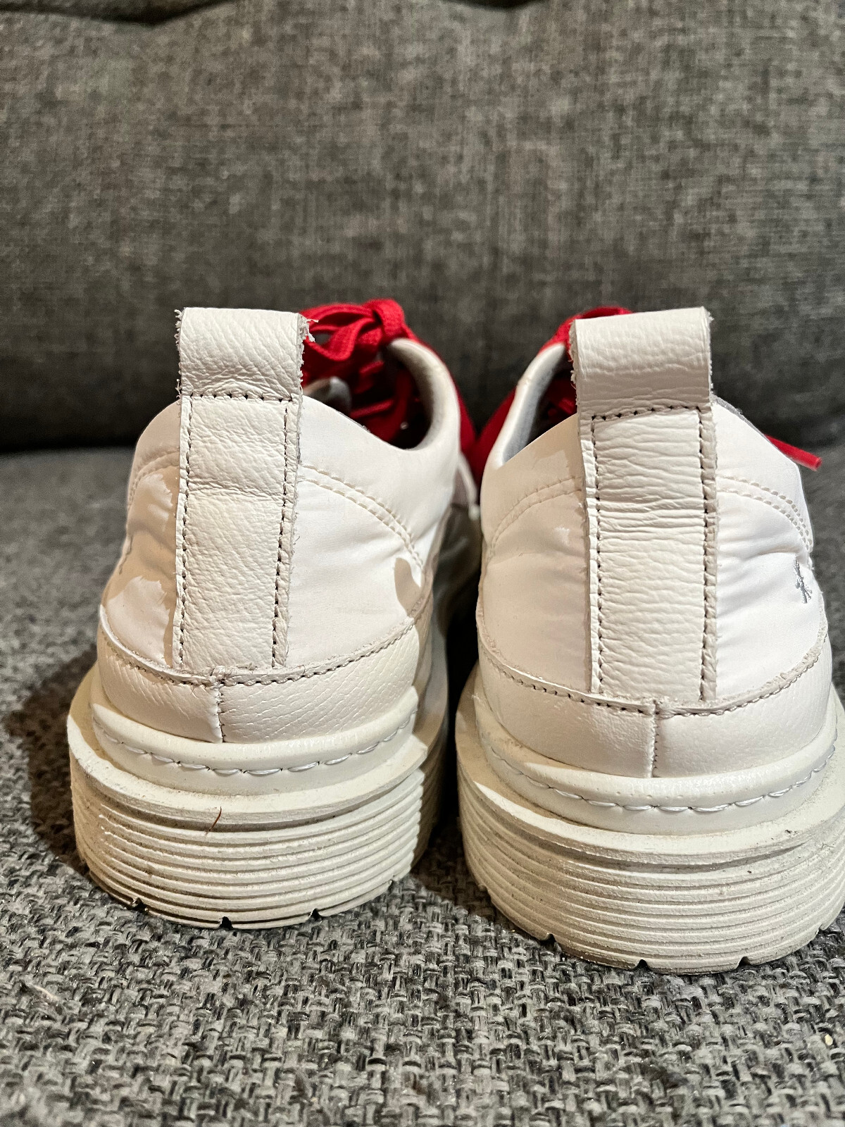 The Art Company White Sneakers Leather & Fabric Lace Up Comfort Shoes – Sz 38