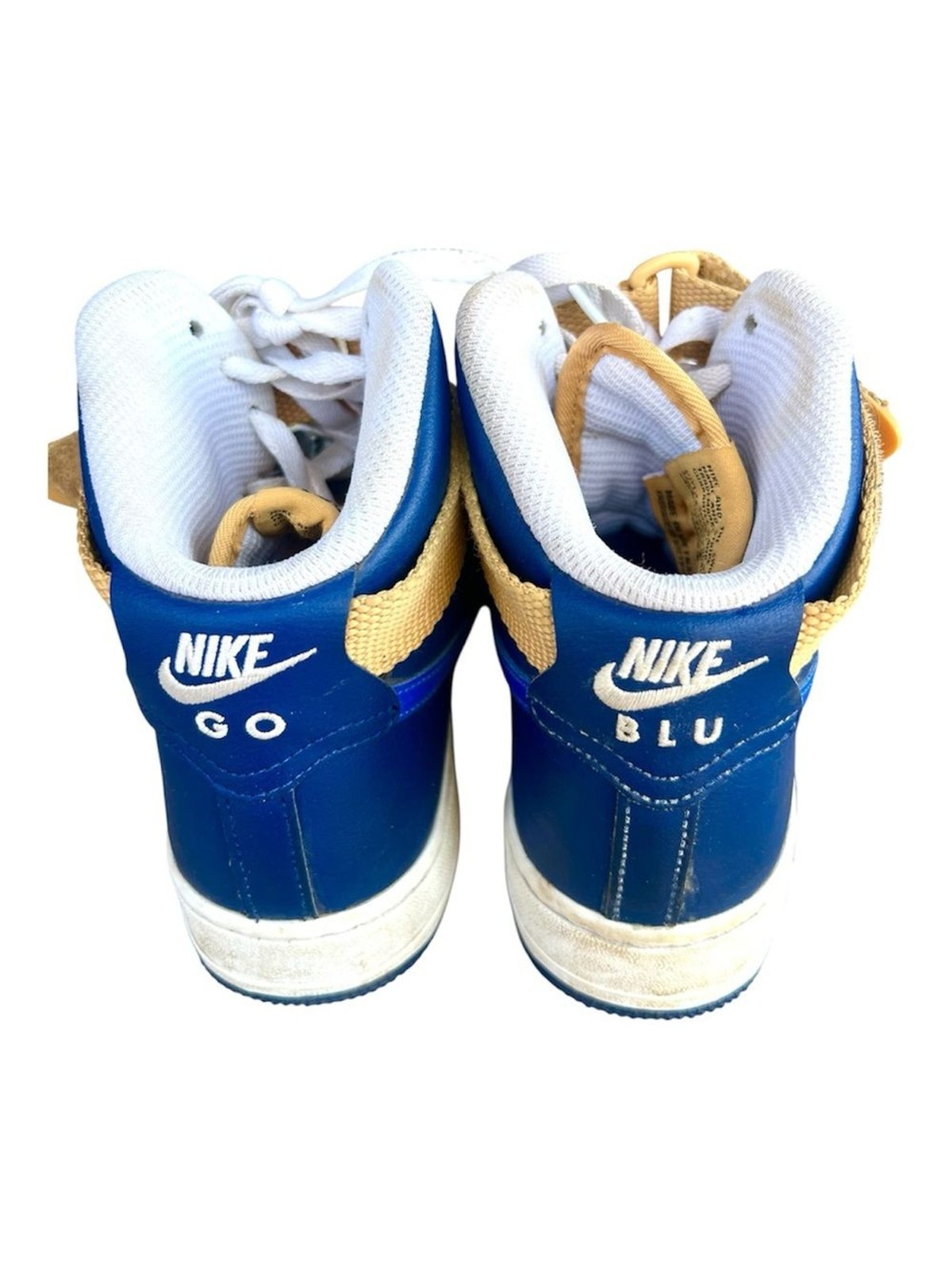 Custom Nike Air Force 1 High By You – University of Michigan “Go Blu” 8.5