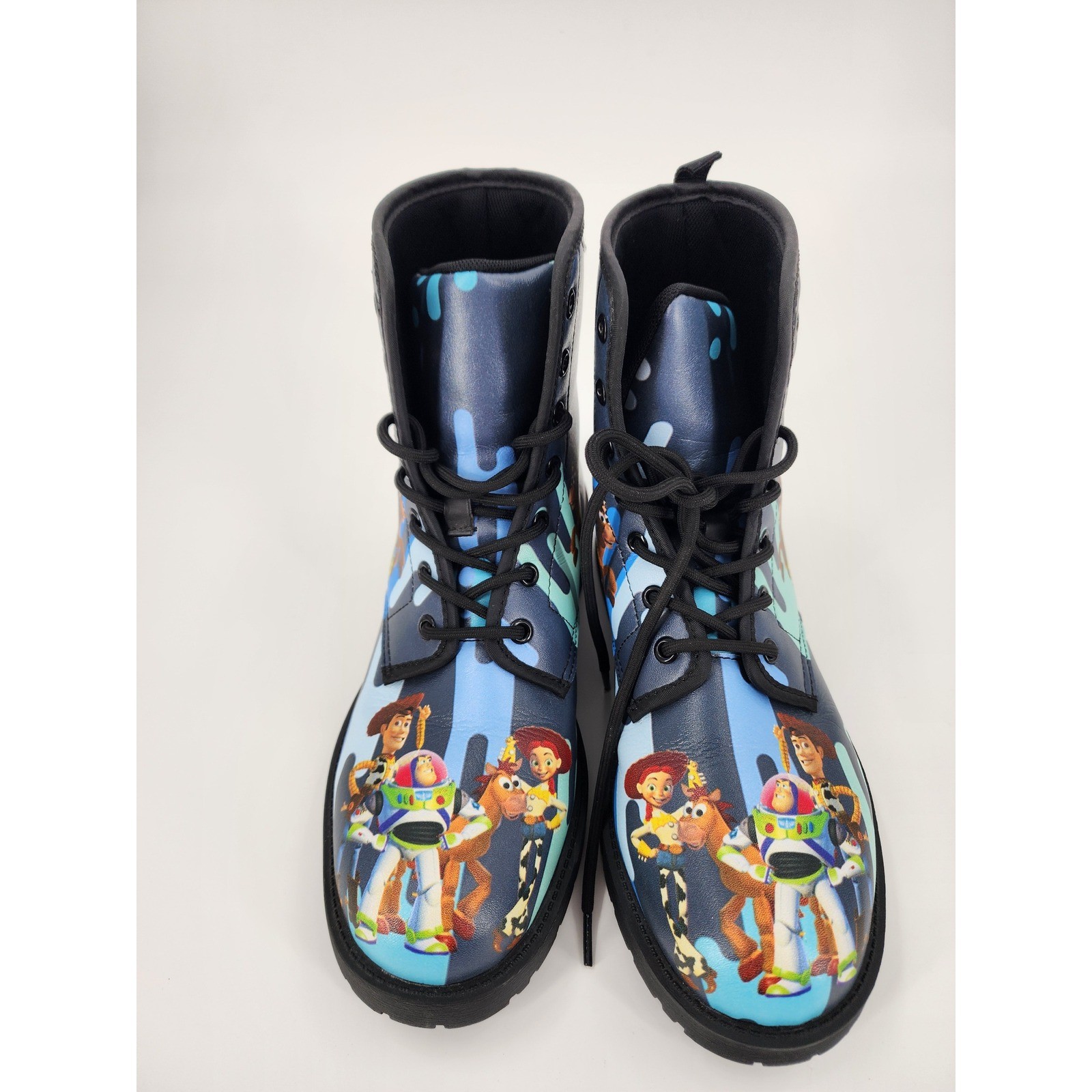 Disney Pixar Toy Story Combat Boots Navy Blue Buzz Woody Jessie Kids Youth 4