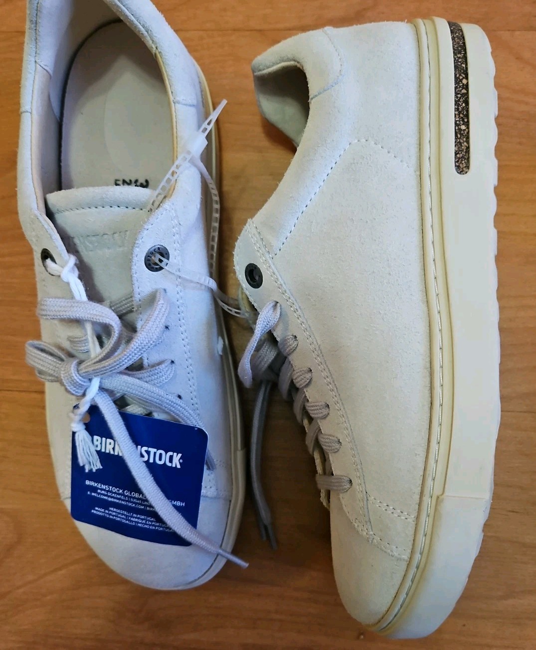 Birkenstock Bend Low Suede Leather Sneakers Antique White 39 Women’s 8 Men’s 6