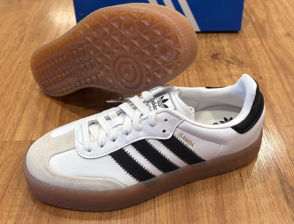 Adidas Originals SAMBAE Women’s Shoes White Black Gum JI1349 Size 8 New NIB