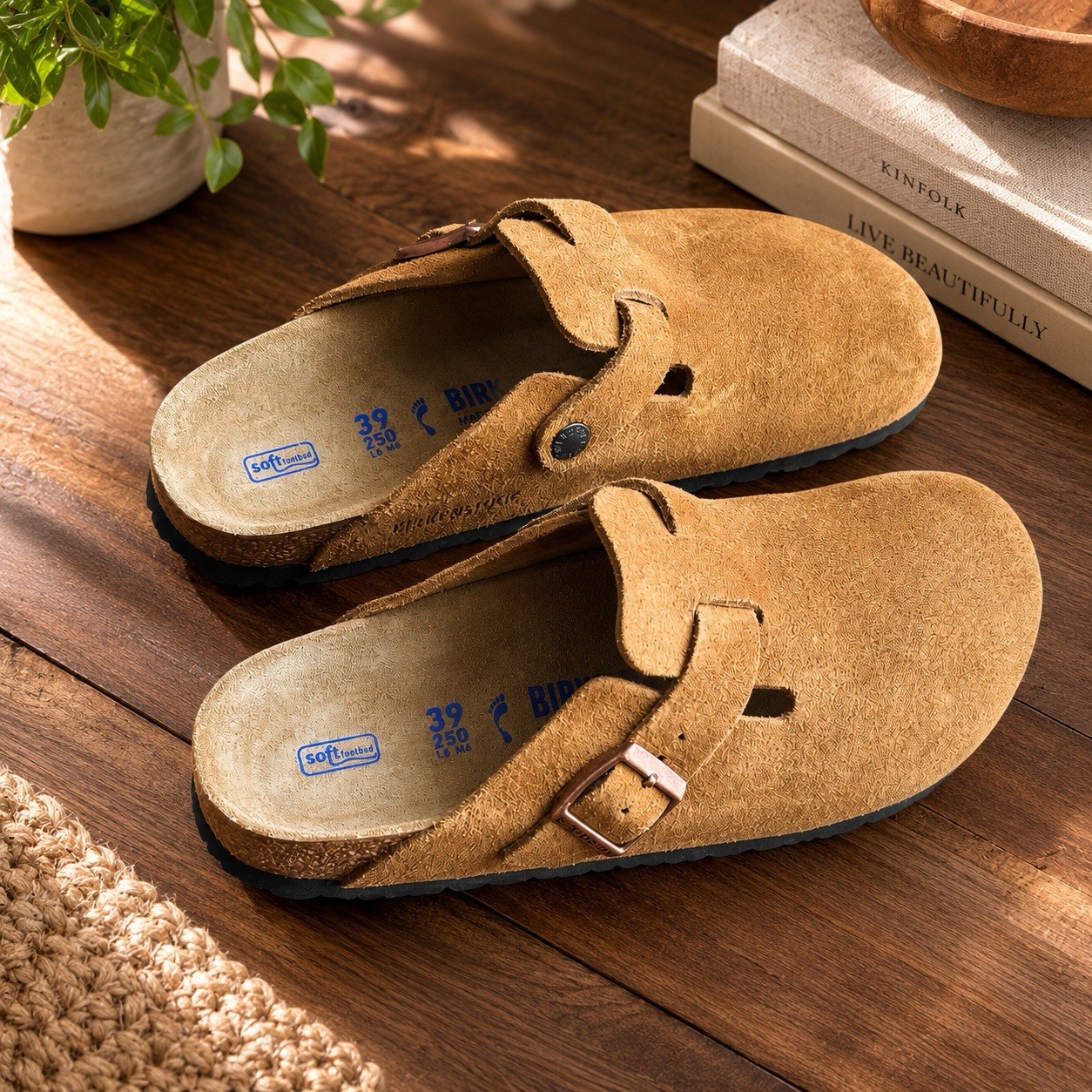 NEW Birkenstock Boston Clogs Suede Mink (EU 39 / Women 8 / Men 6) REGULAR FIT