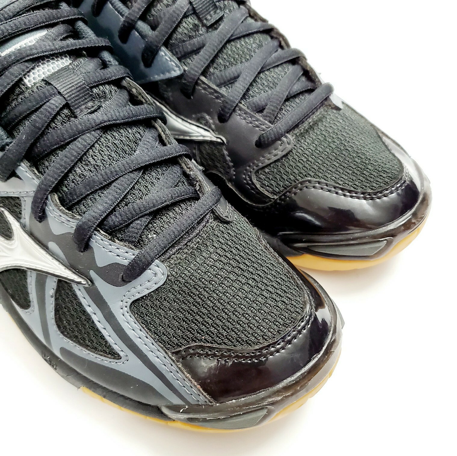 MIZUNO Shoes WAVE BOLT 4 Womens Size 8.5 Black Gray Indoor Volleyball Sneaker